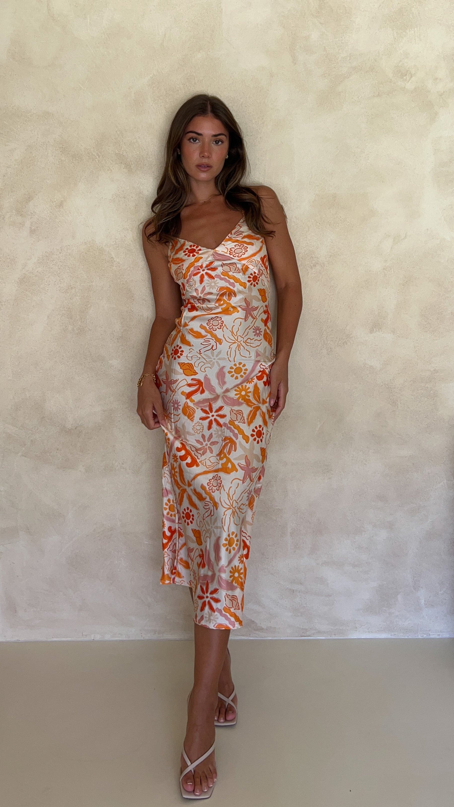 Gwyneth Midi Dress - Seaview Print-Sunshines Bliss