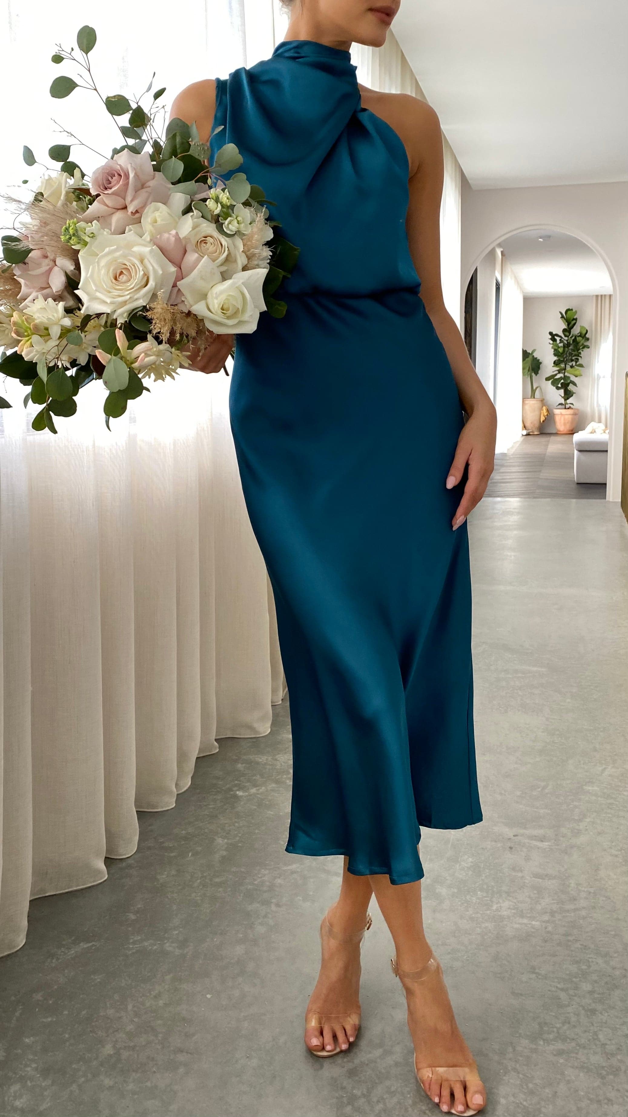 Esther Maxi Dress - Teal-Sunshines Bliss