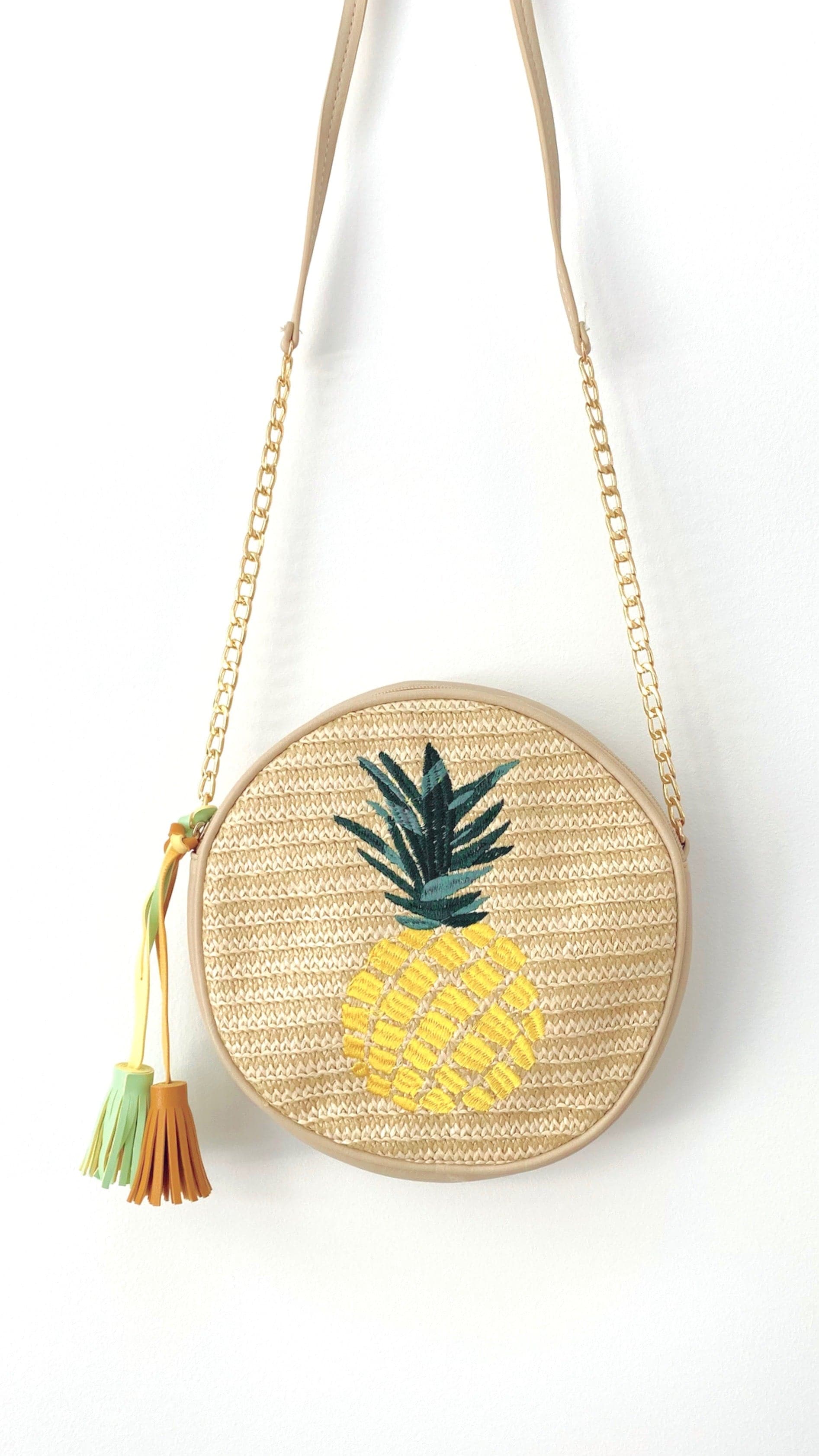 Lisa Pineapple Bag - Natural-Sunshines Bliss