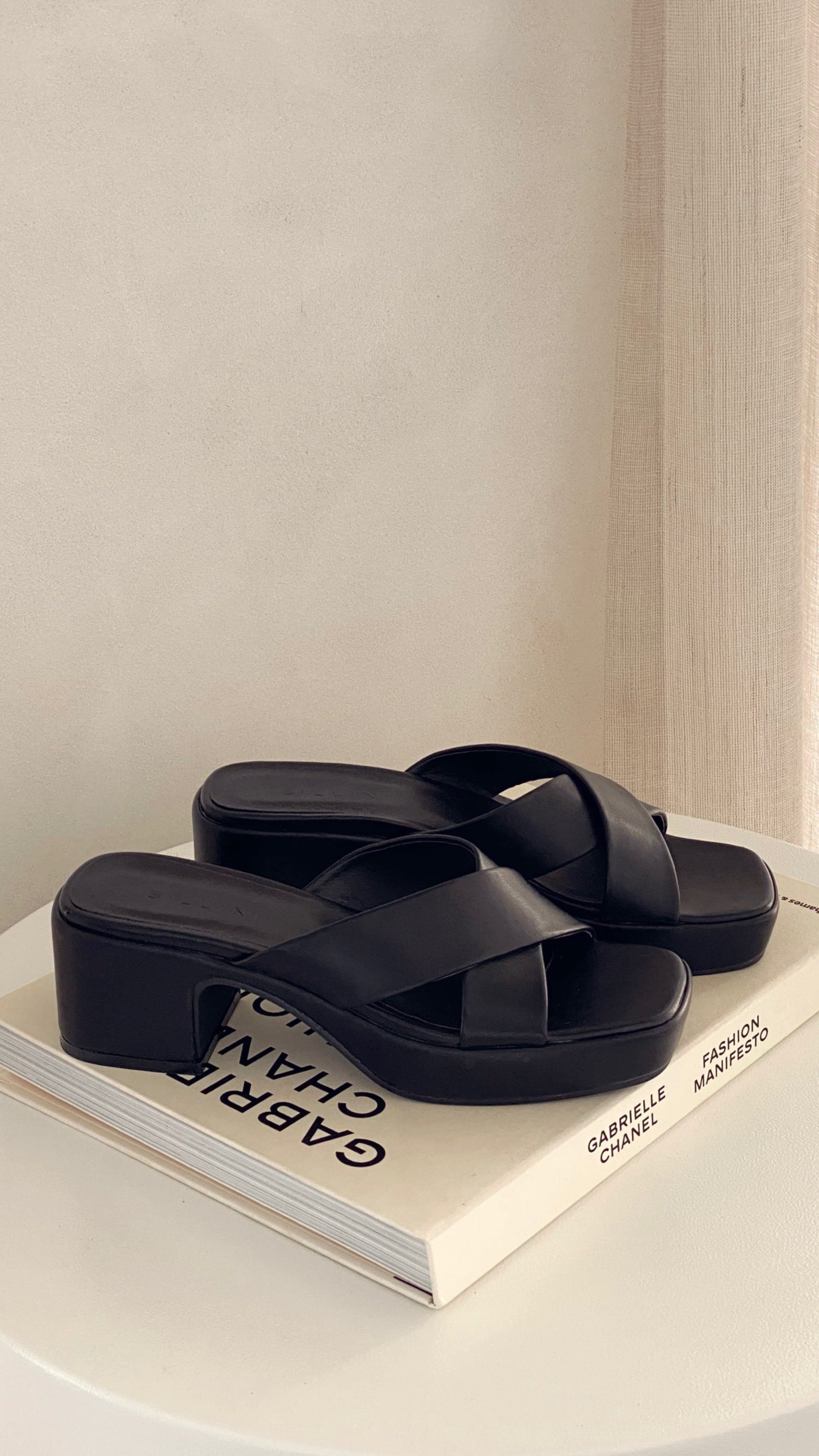 Pennie Heel - Black-Sunshines Bliss