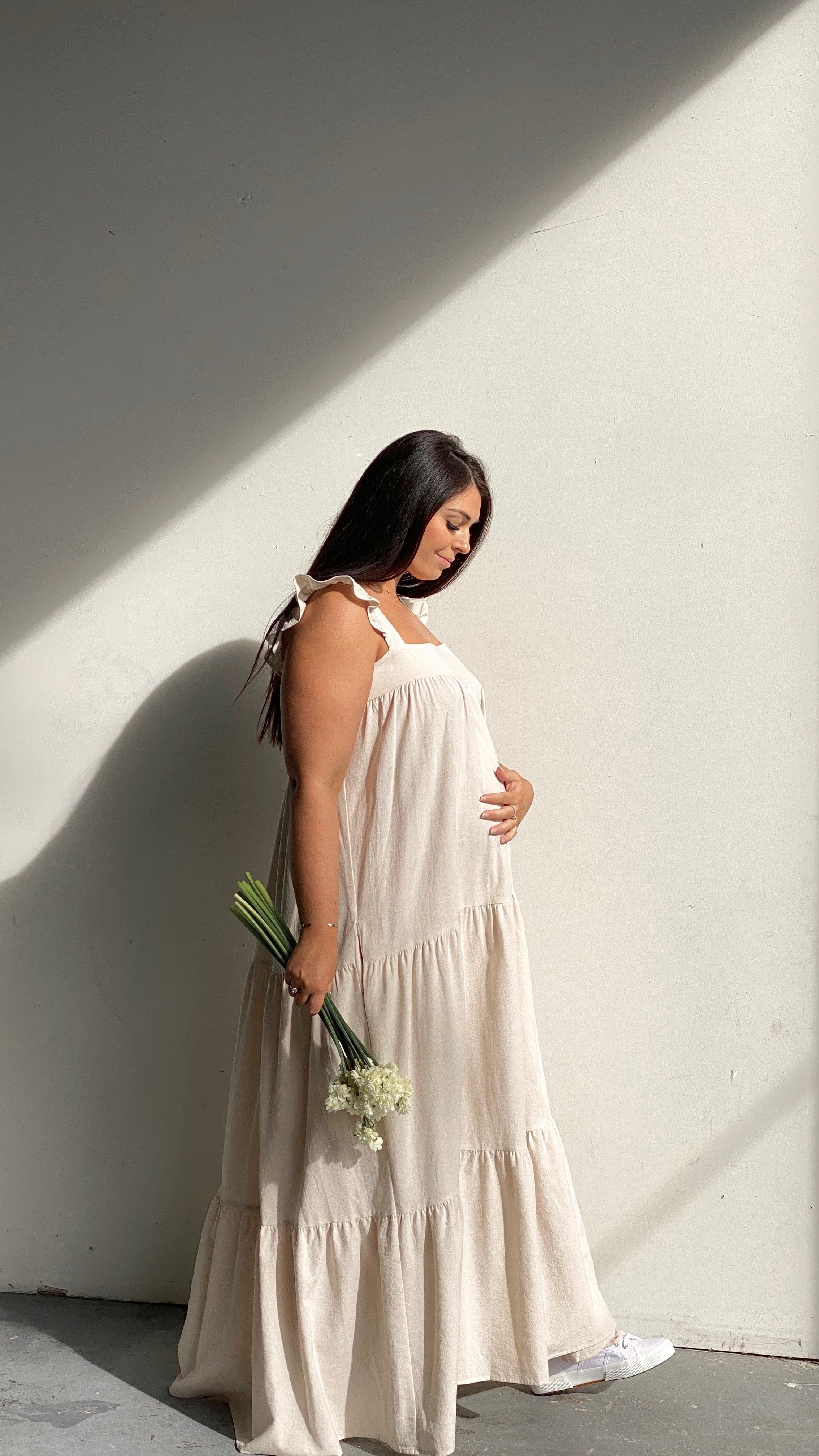 Kahlo Maxi Dress - Natural Oatley Print-Sunshines Bliss