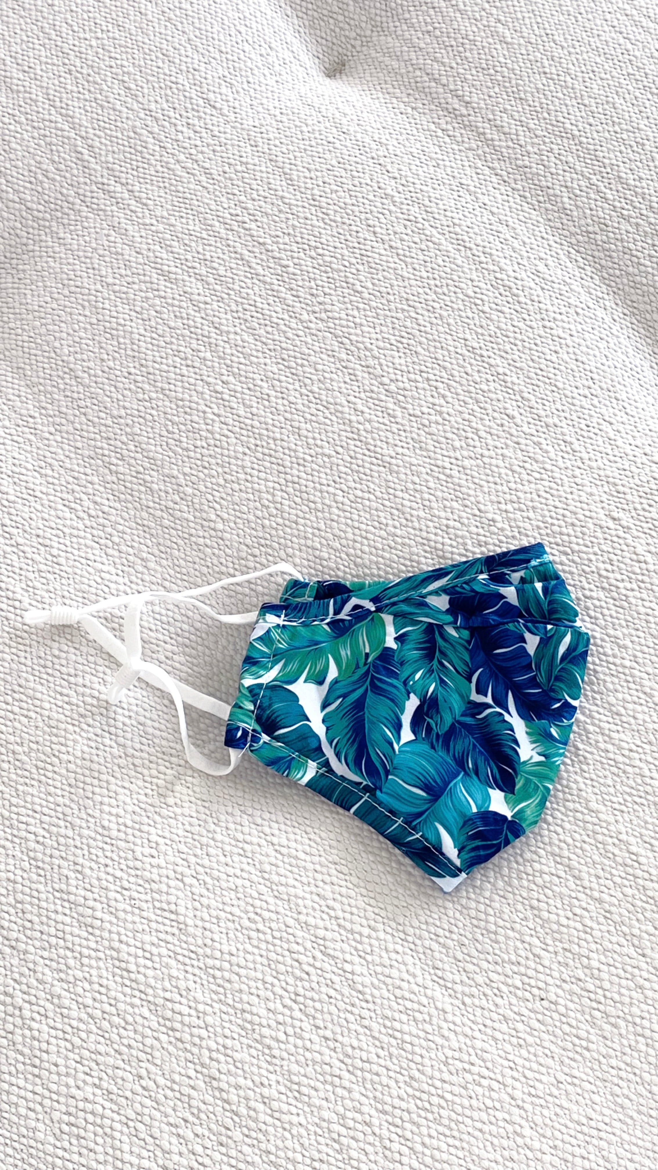 Face Mask - Blue Leaf-Sunshines Bliss