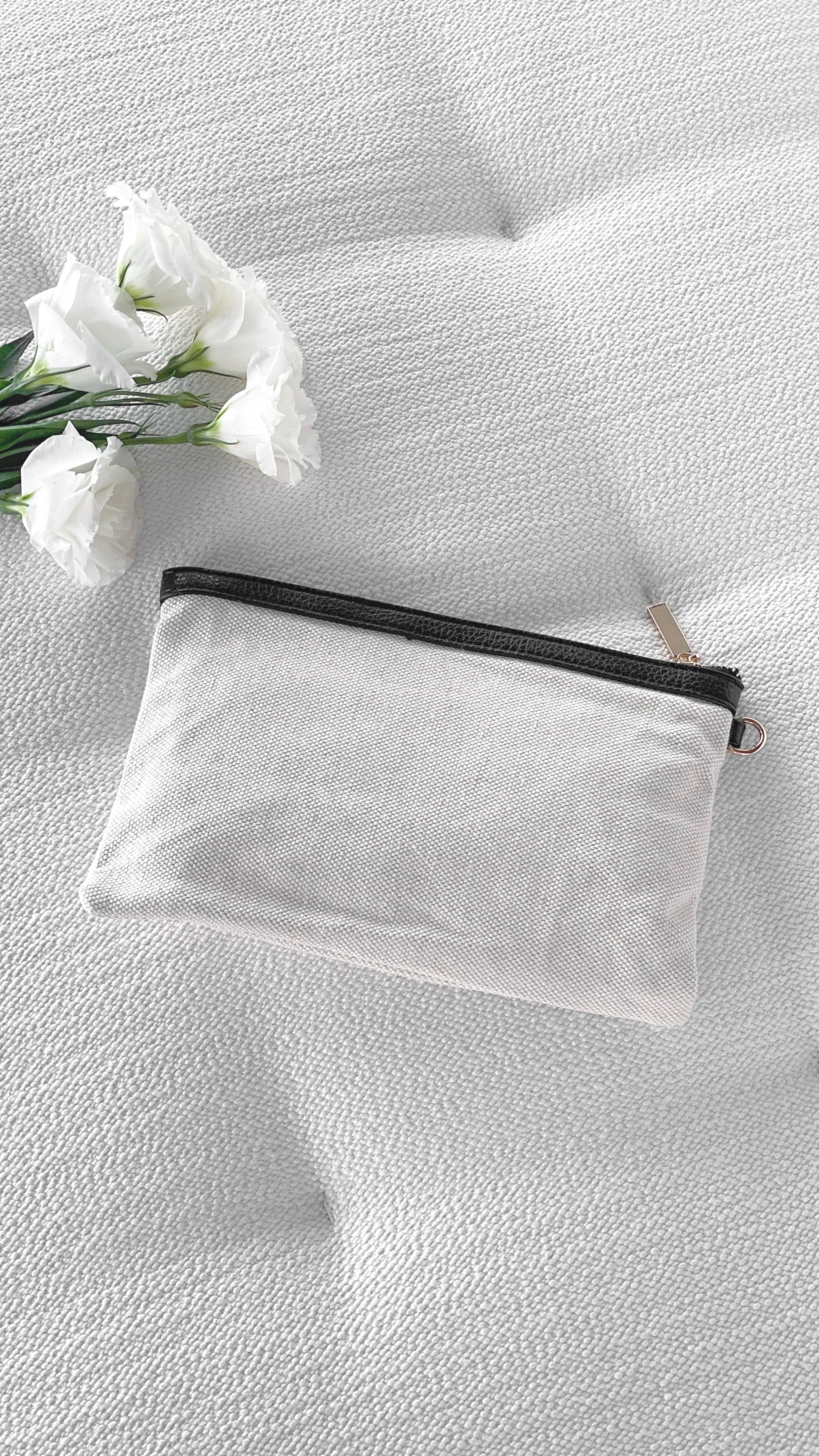 Carissa Canvas Pouch - Black/Natural-Sunshines Bliss