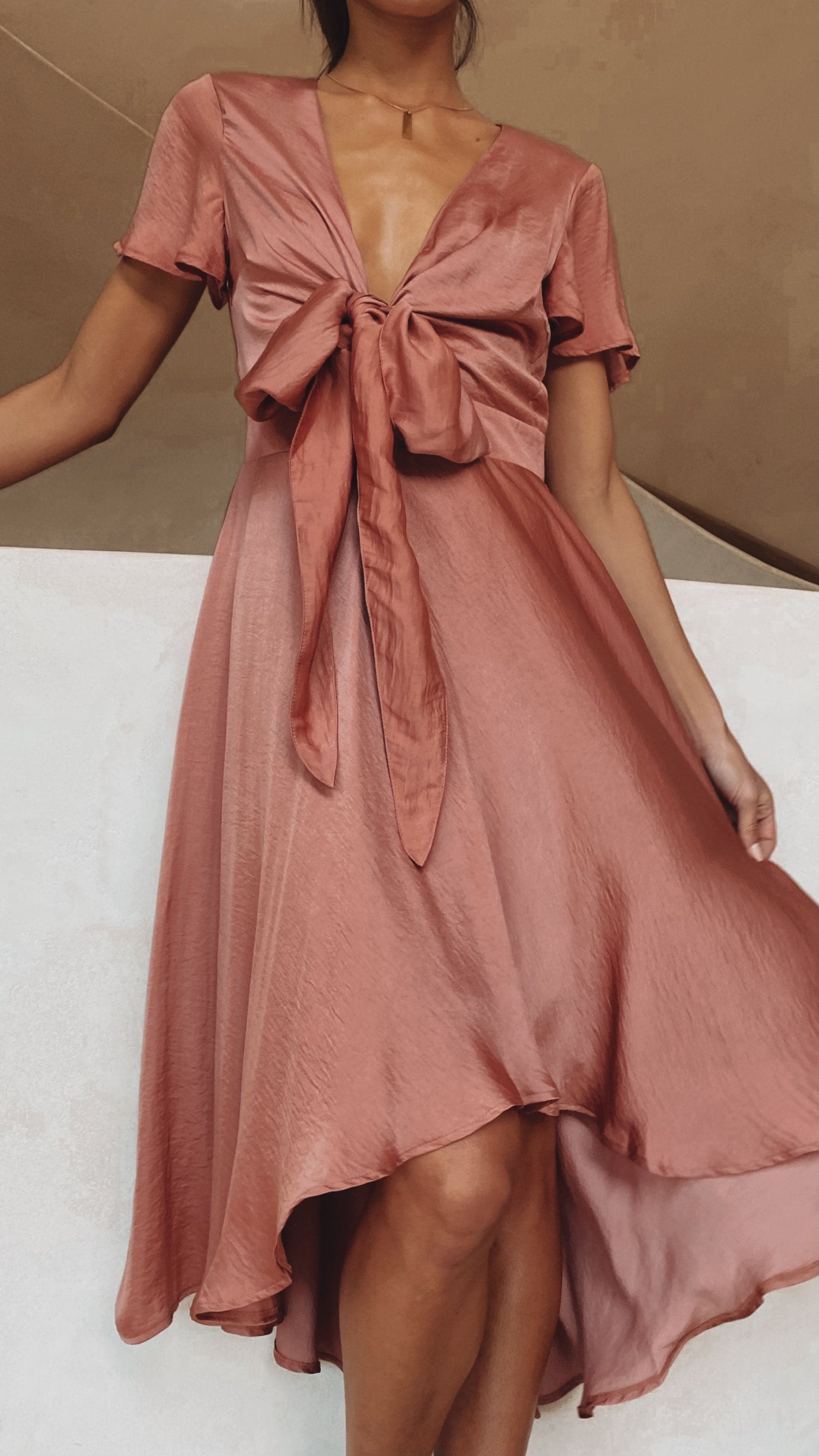 Sunny Daze Dress - Baked Rose-Sunshines Bliss