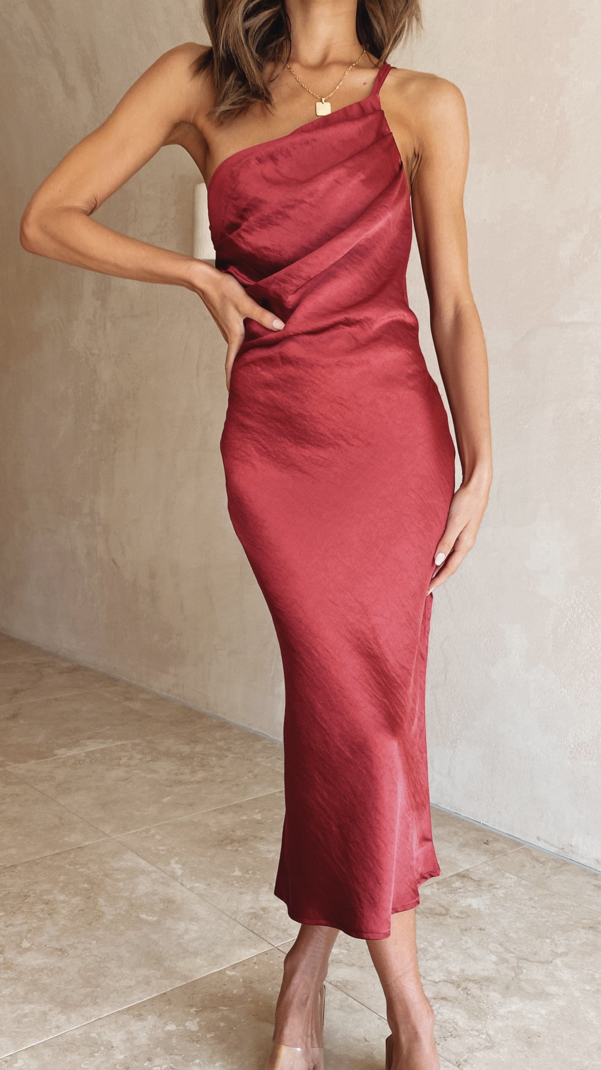 Josephina Midi Dress - Wine-Sunshines Bliss