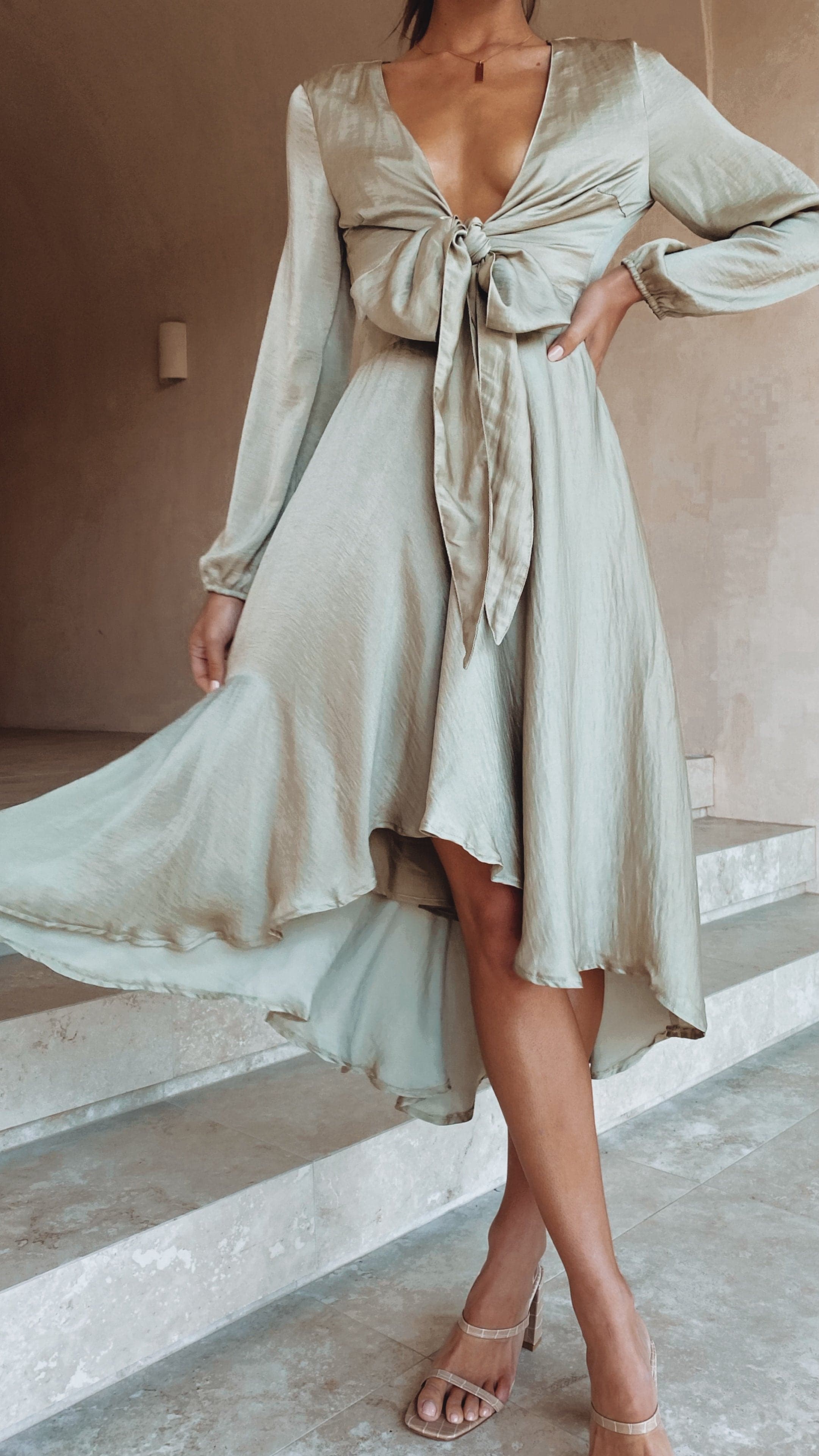 Starry Nights Dress - Olive-Sunshines Bliss