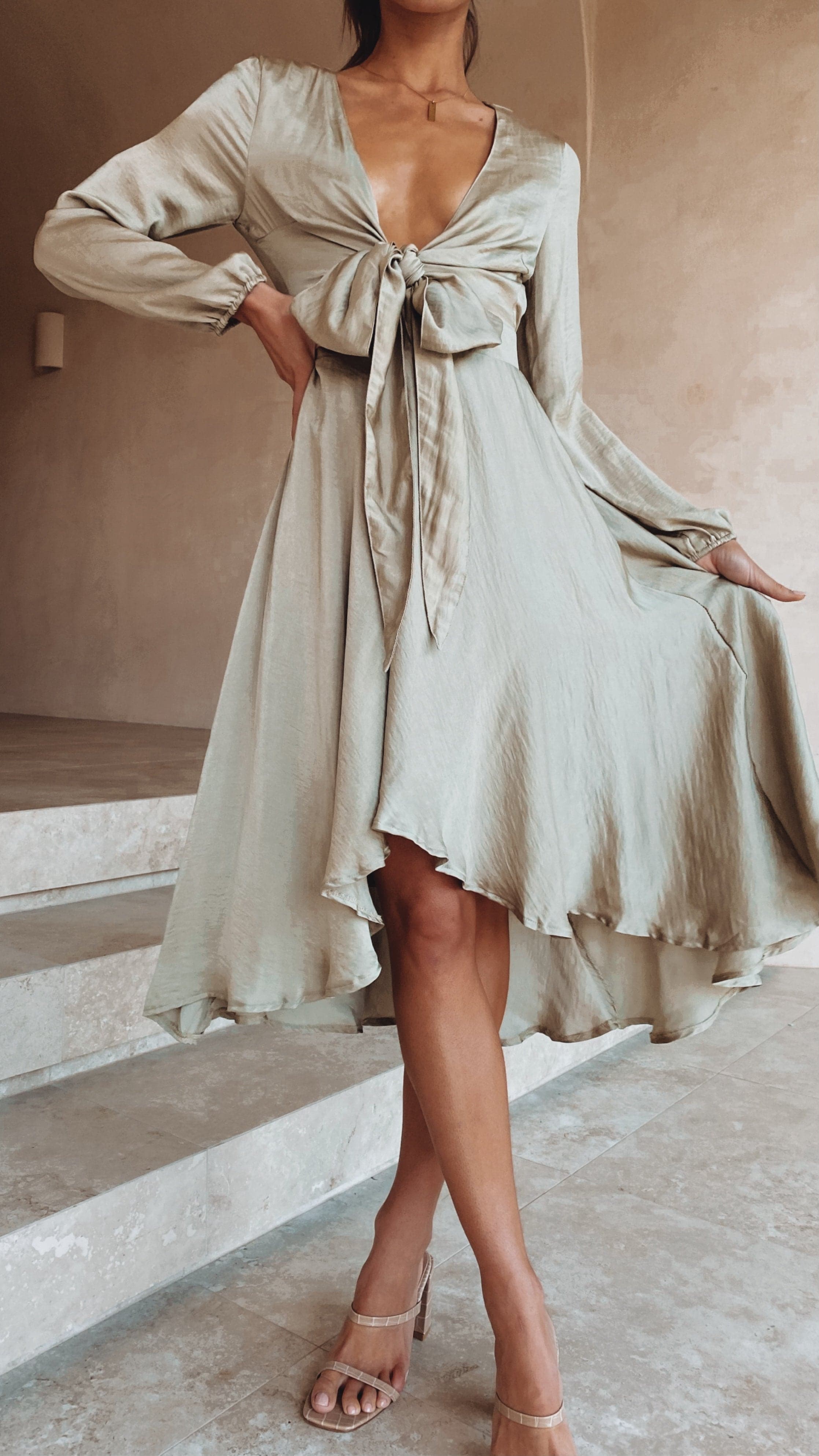 Starry Nights Dress - Olive-Sunshines Bliss