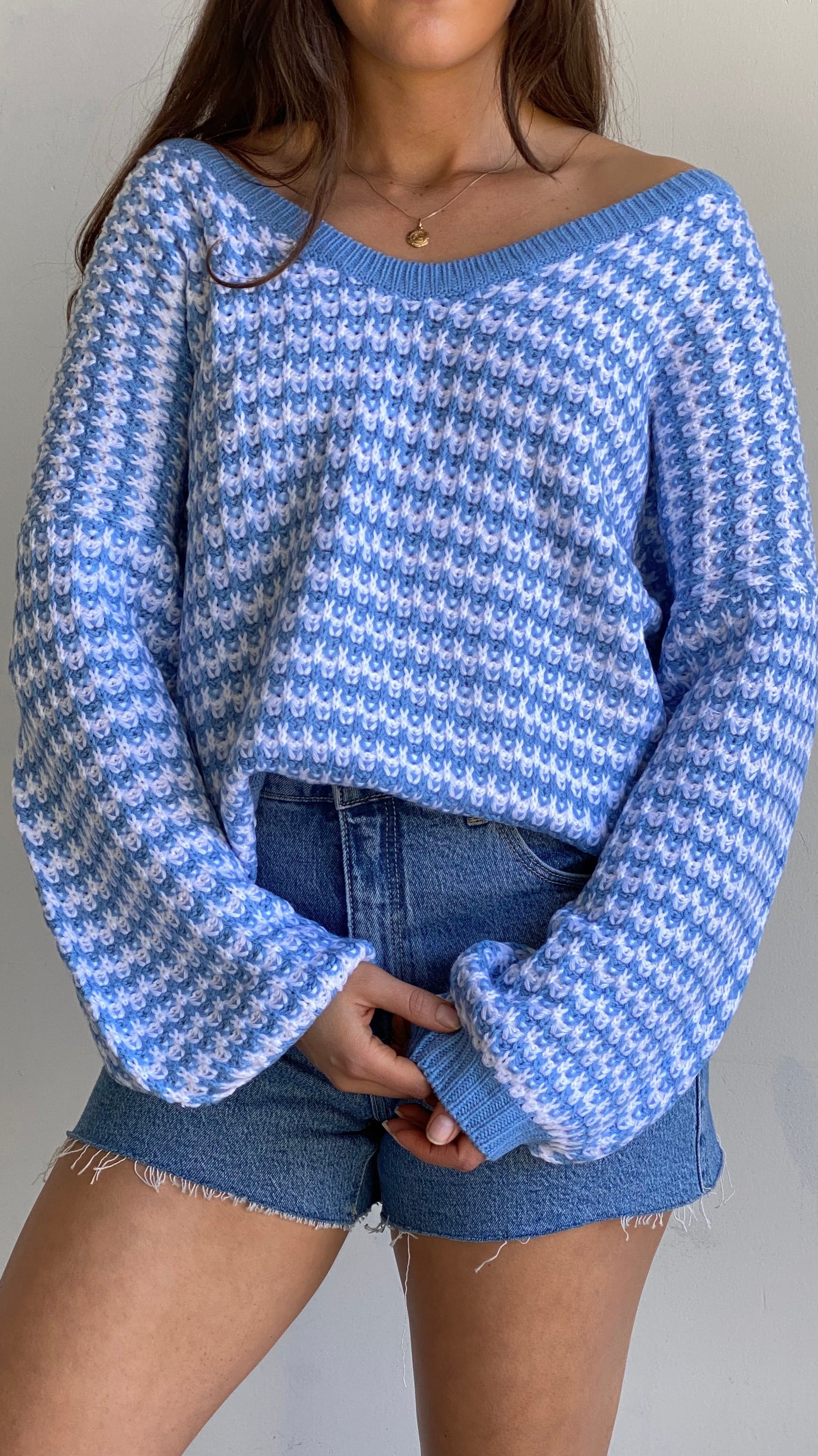 The Rare One Sweater - Blue-Sunshines Bliss
