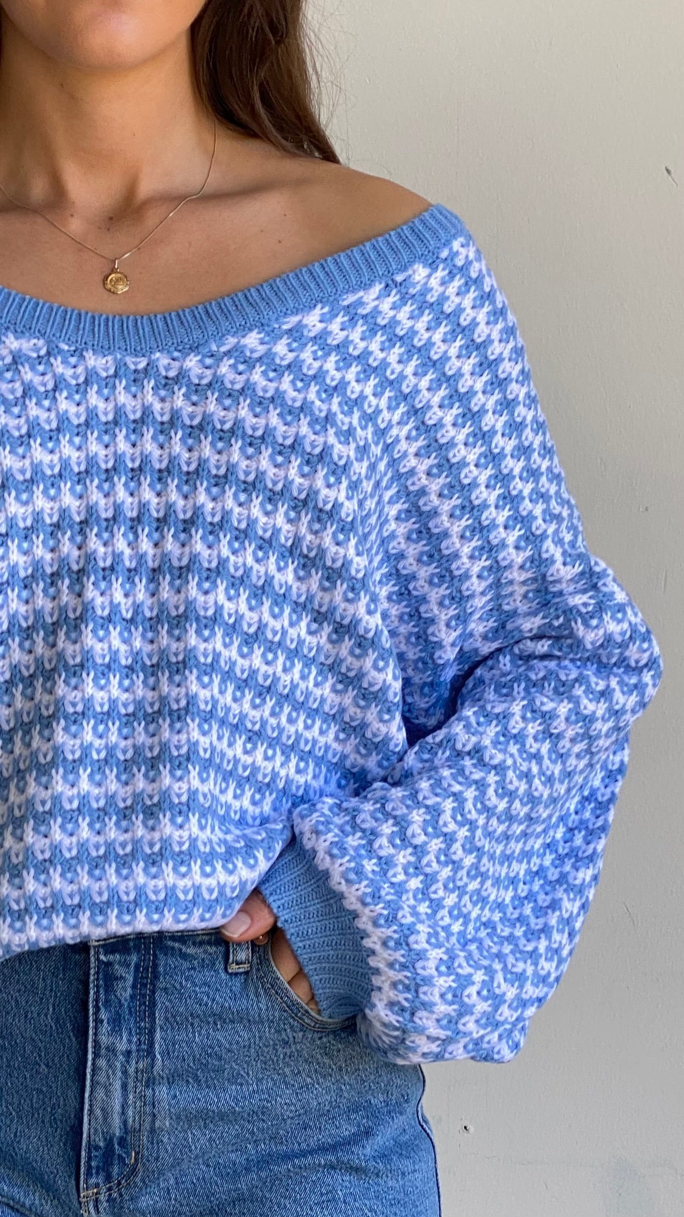 The Rare One Sweater - Blue-Sunshines Bliss
