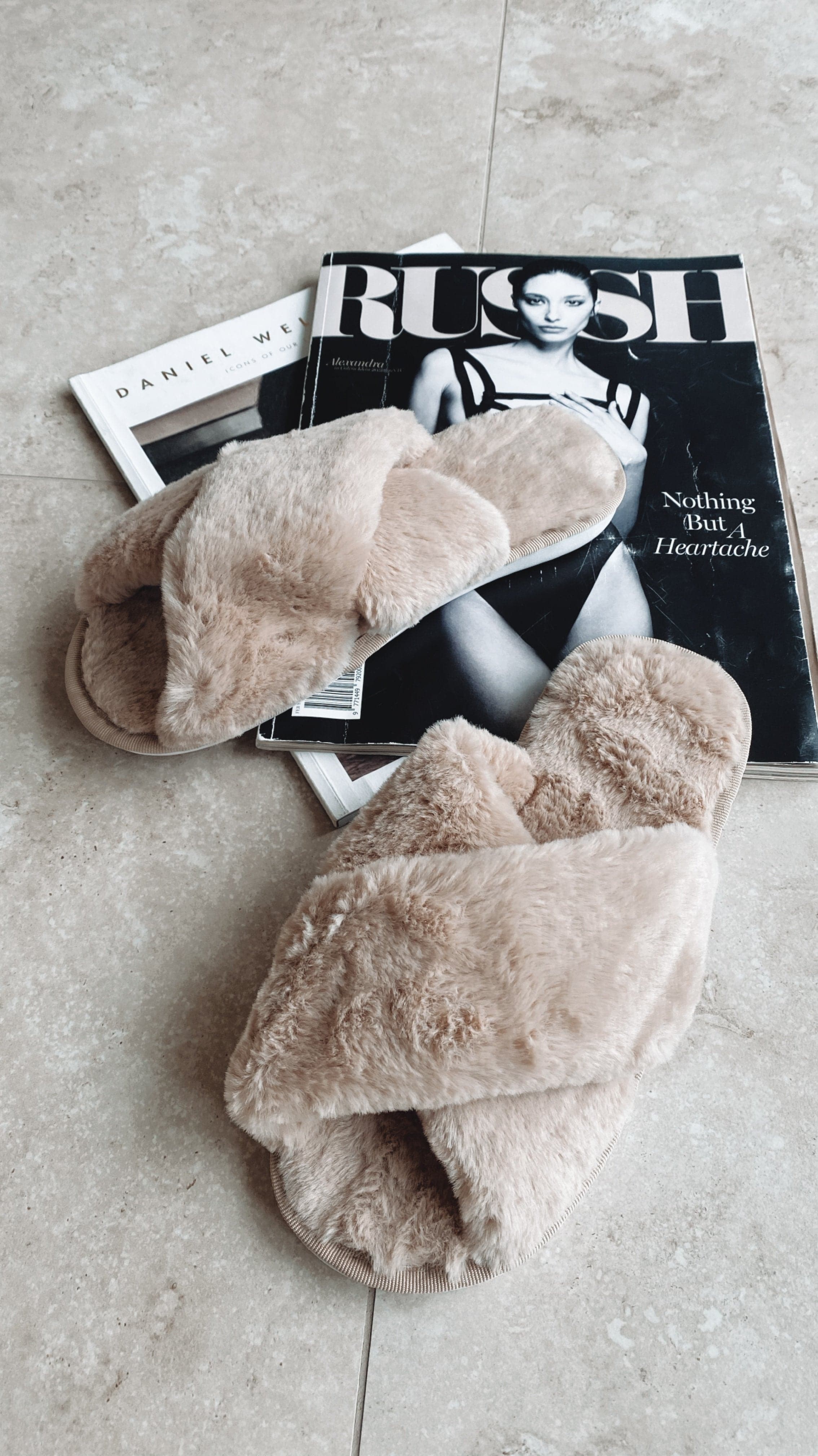 Jessica Fluffy Slippers - Beige-Sunshines Bliss