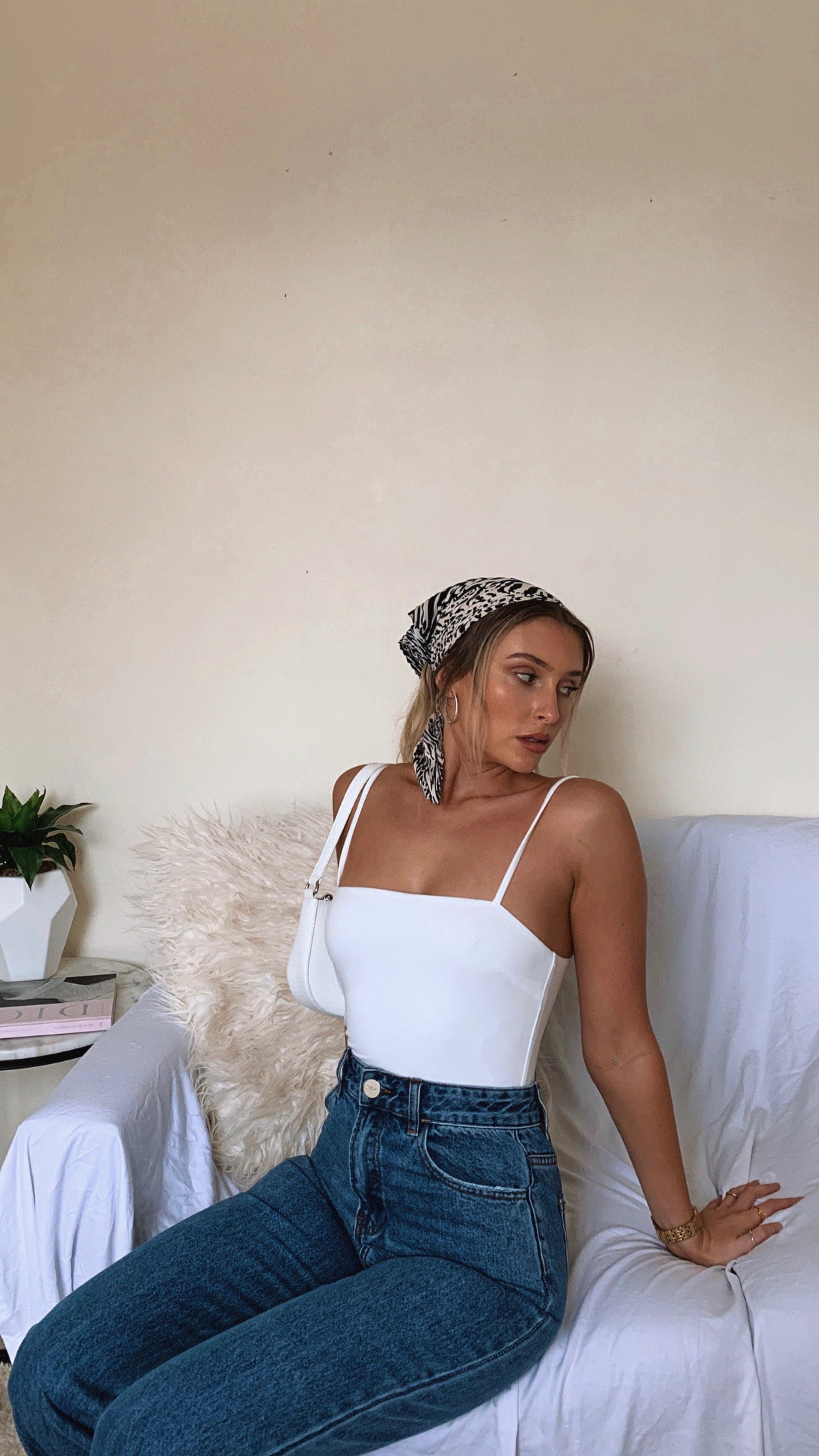 Amos Bodysuit - White-Sunshines Bliss