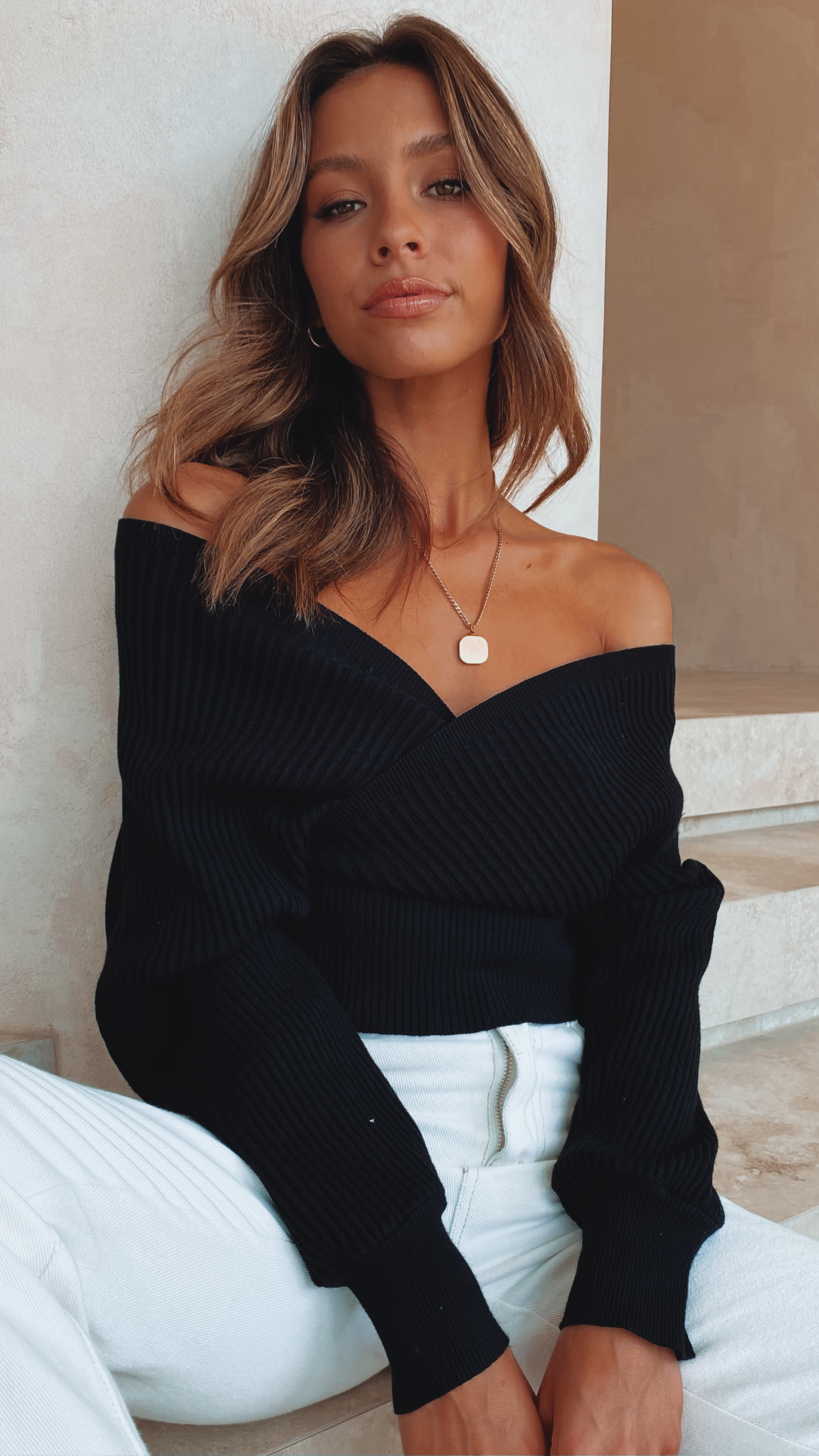 Posse Knit Top - Black-Sunshines Bliss