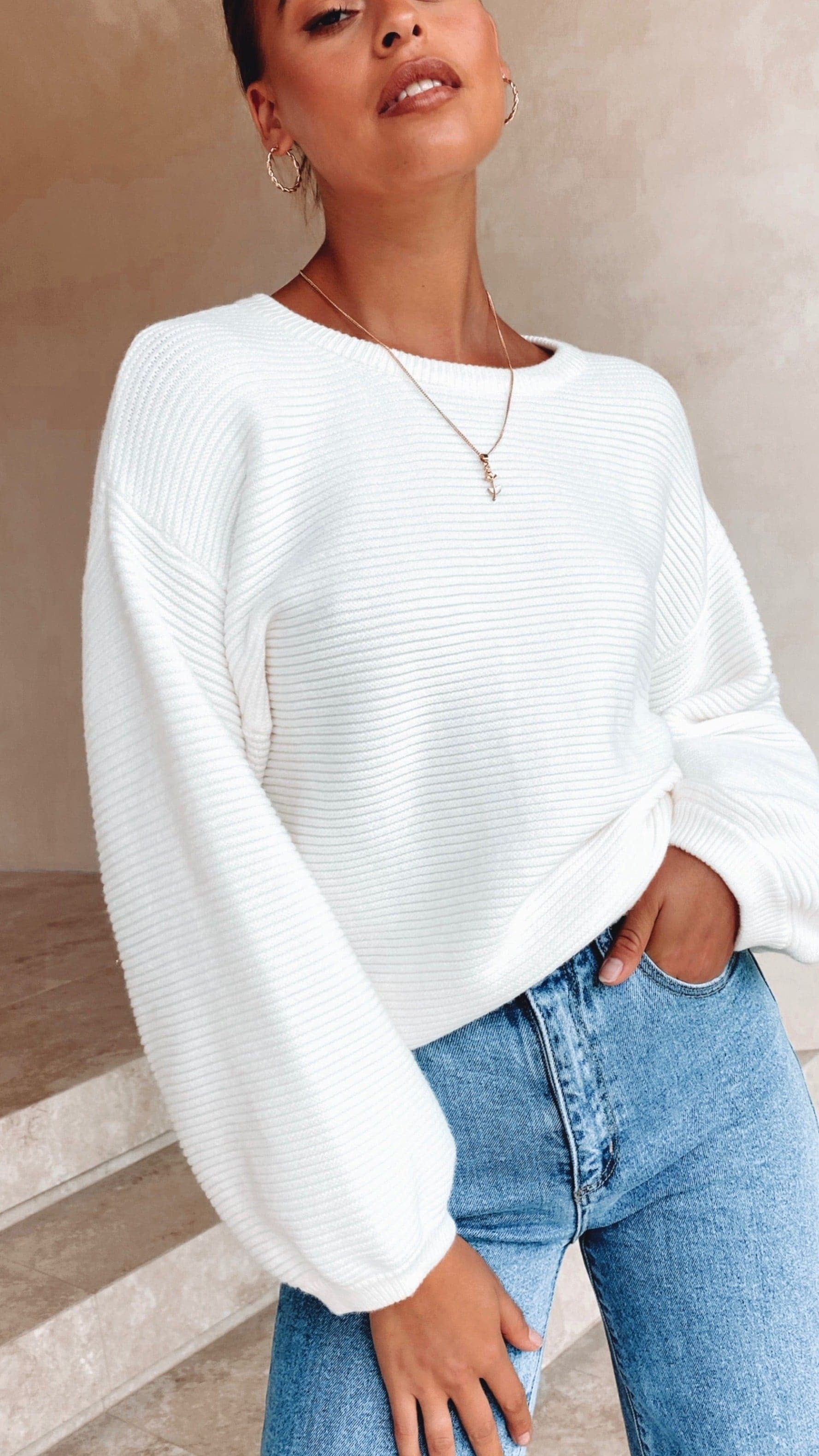 Carmel Knit - White-Sunshines Bliss