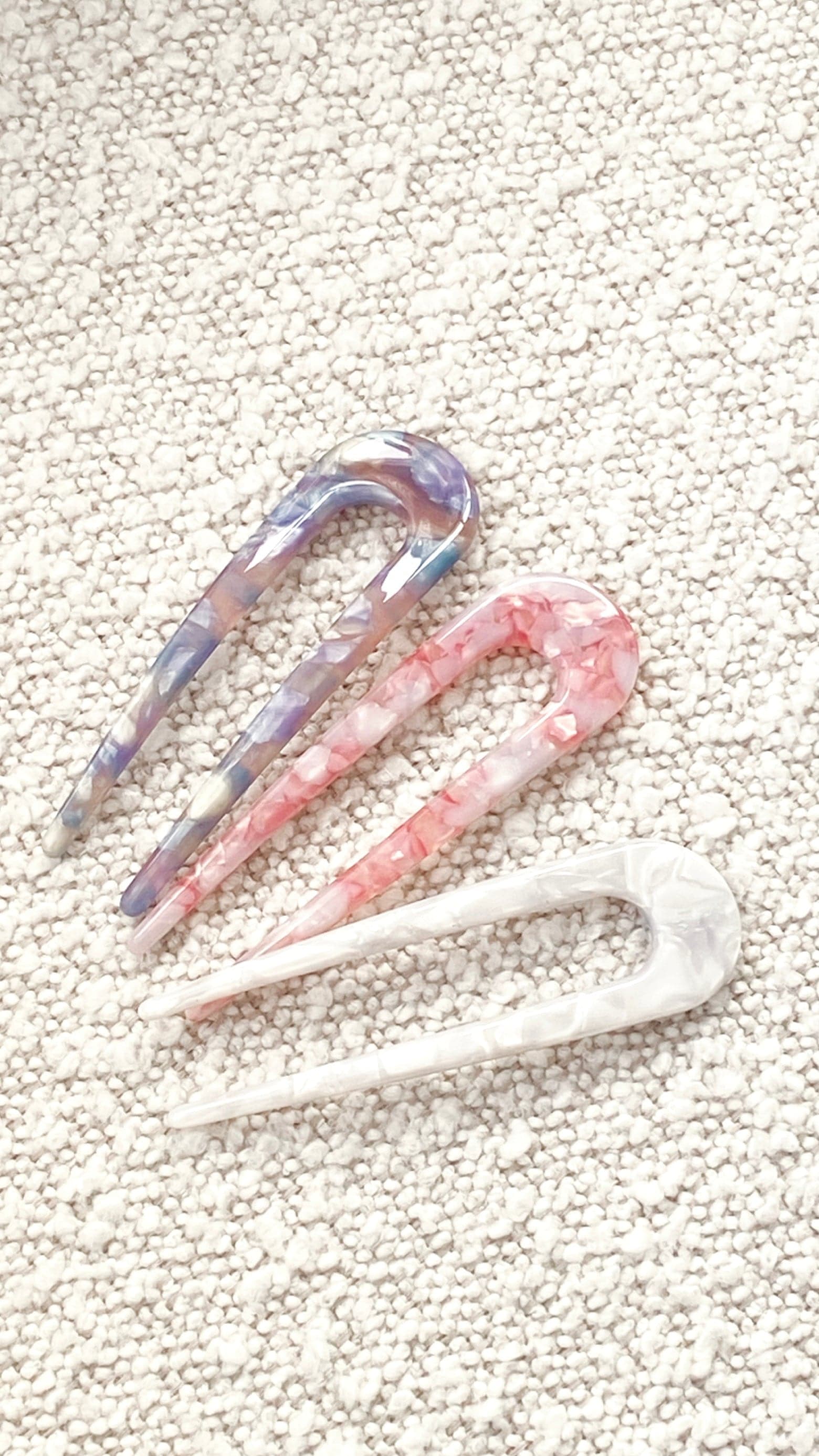 Akira Hair Pin - Milky Quartz-Sunshines Bliss