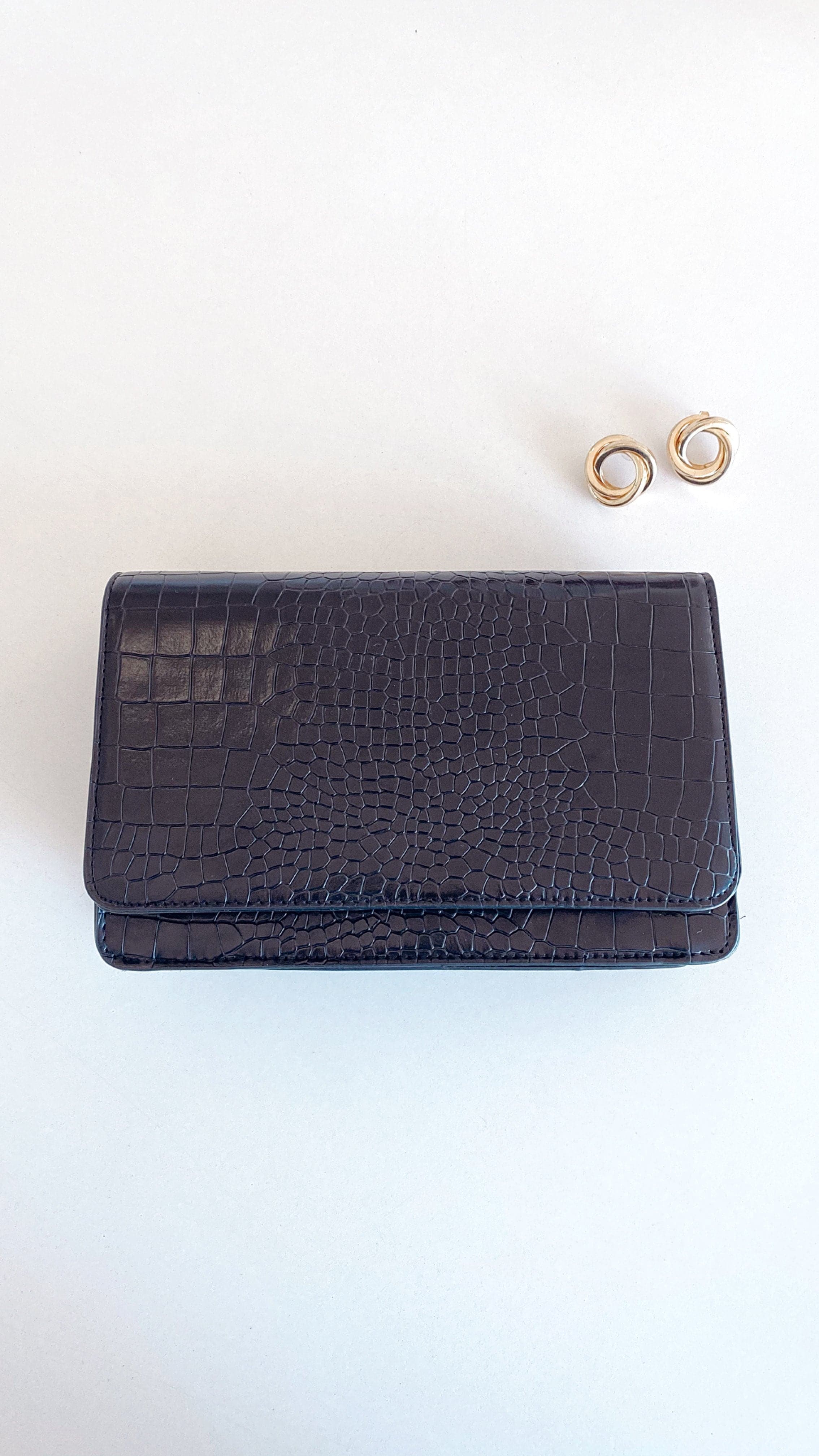 Karma Bag - Black Croc-Sunshines Bliss