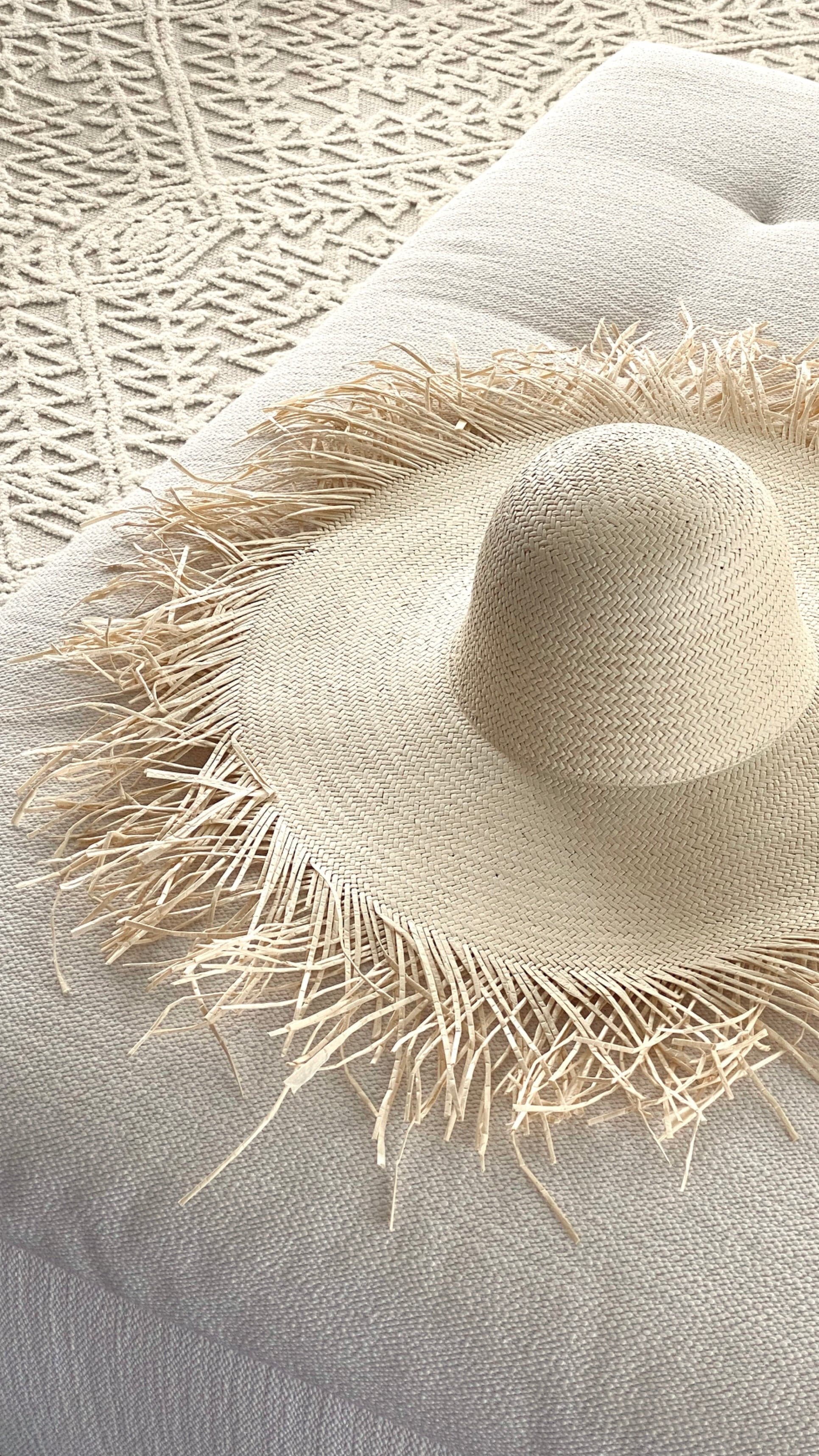 Cove Straw Hat - Cream-Sunshines Bliss