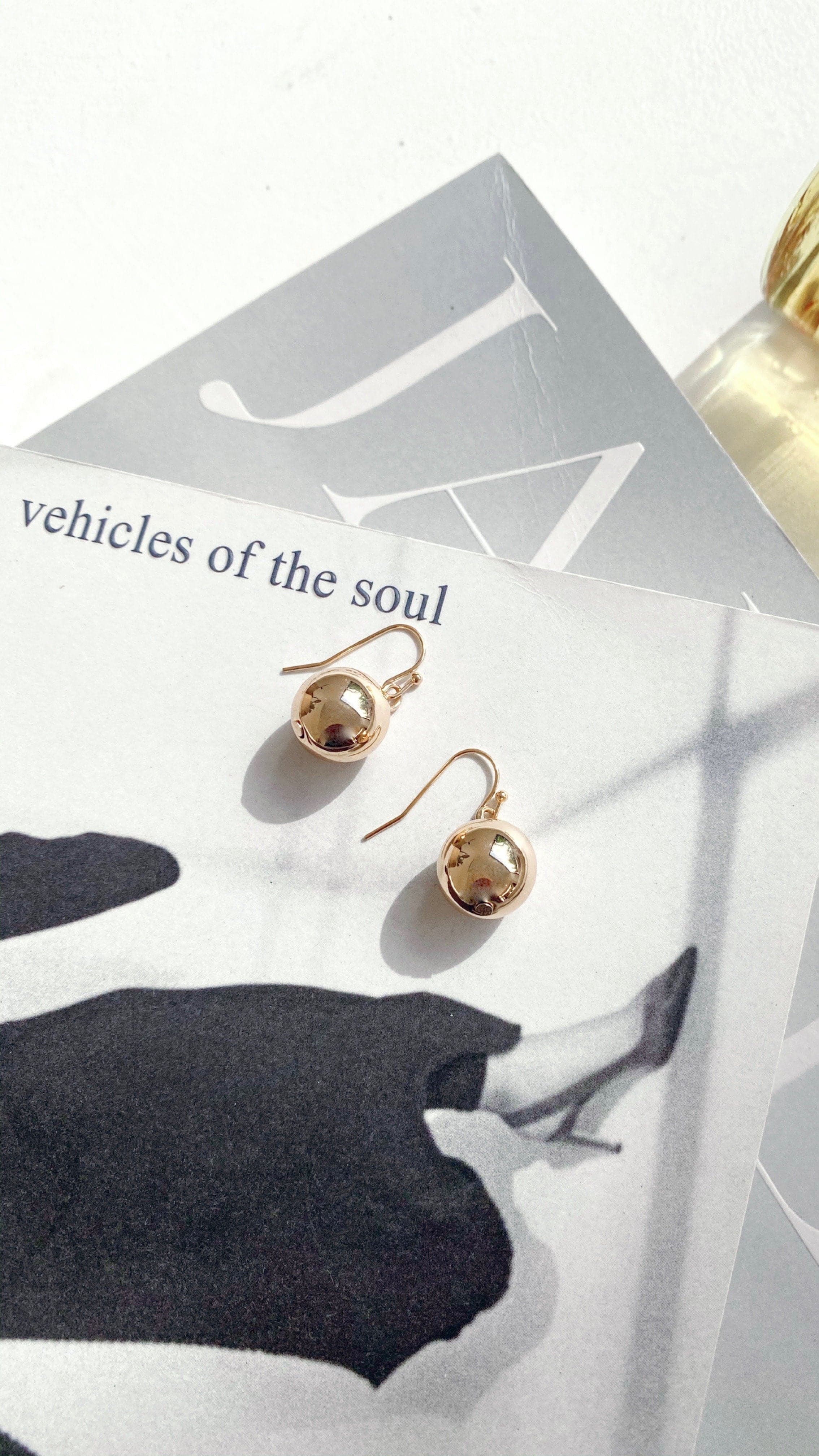 14mm Ball Earrings-Sunshines Bliss