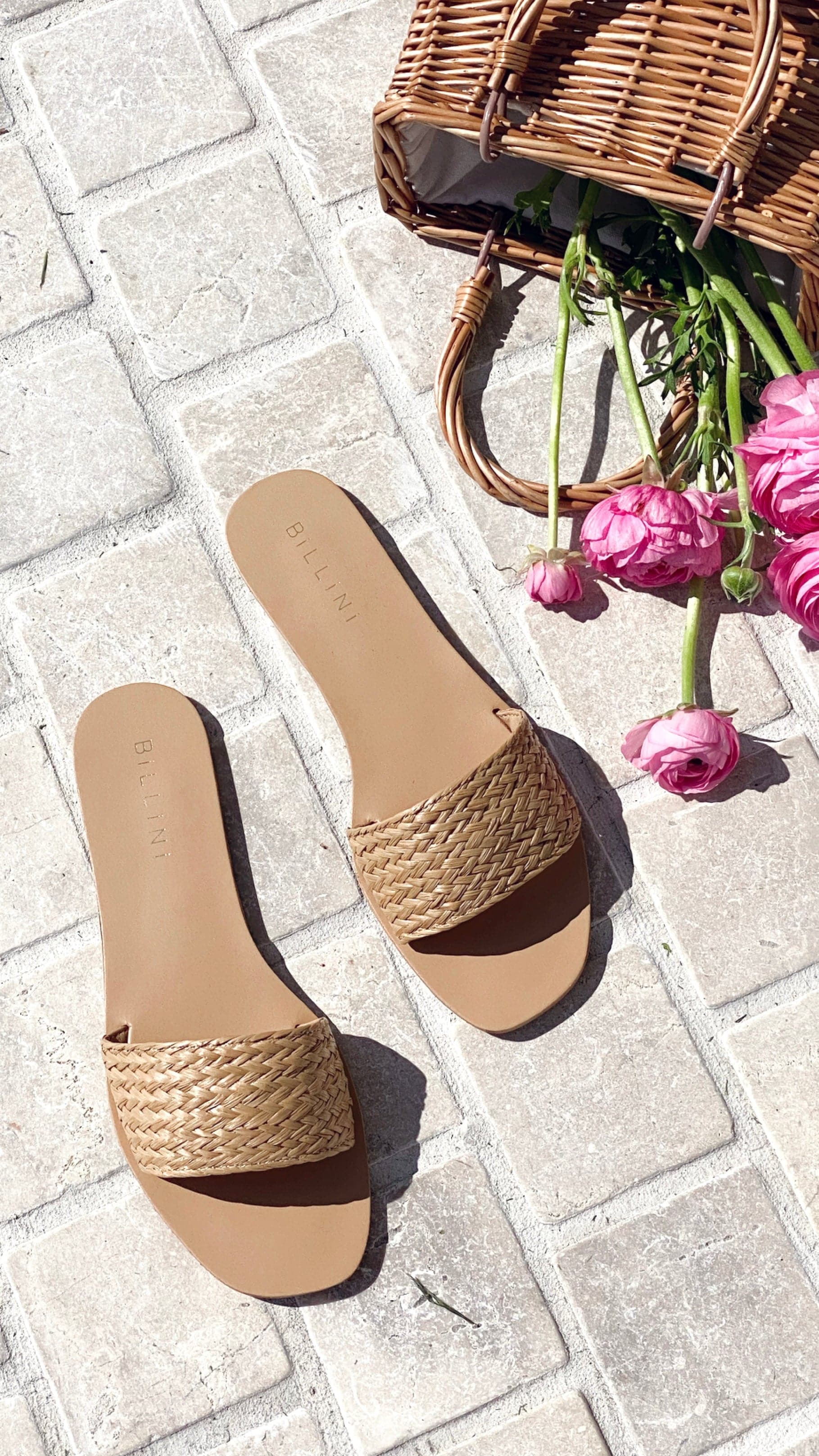 Henrik Slide - Natural Raffia-Sunshines Bliss