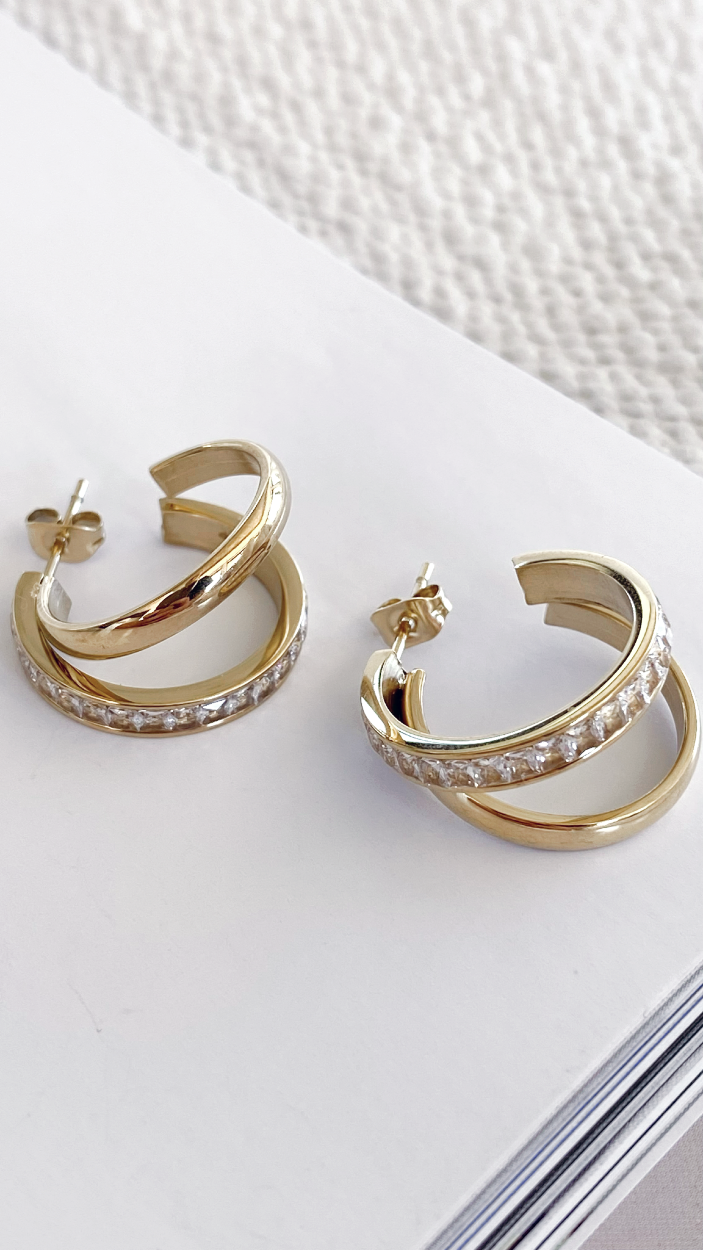 Irregular Hoop Earrings - Gold-Sunshines Bliss