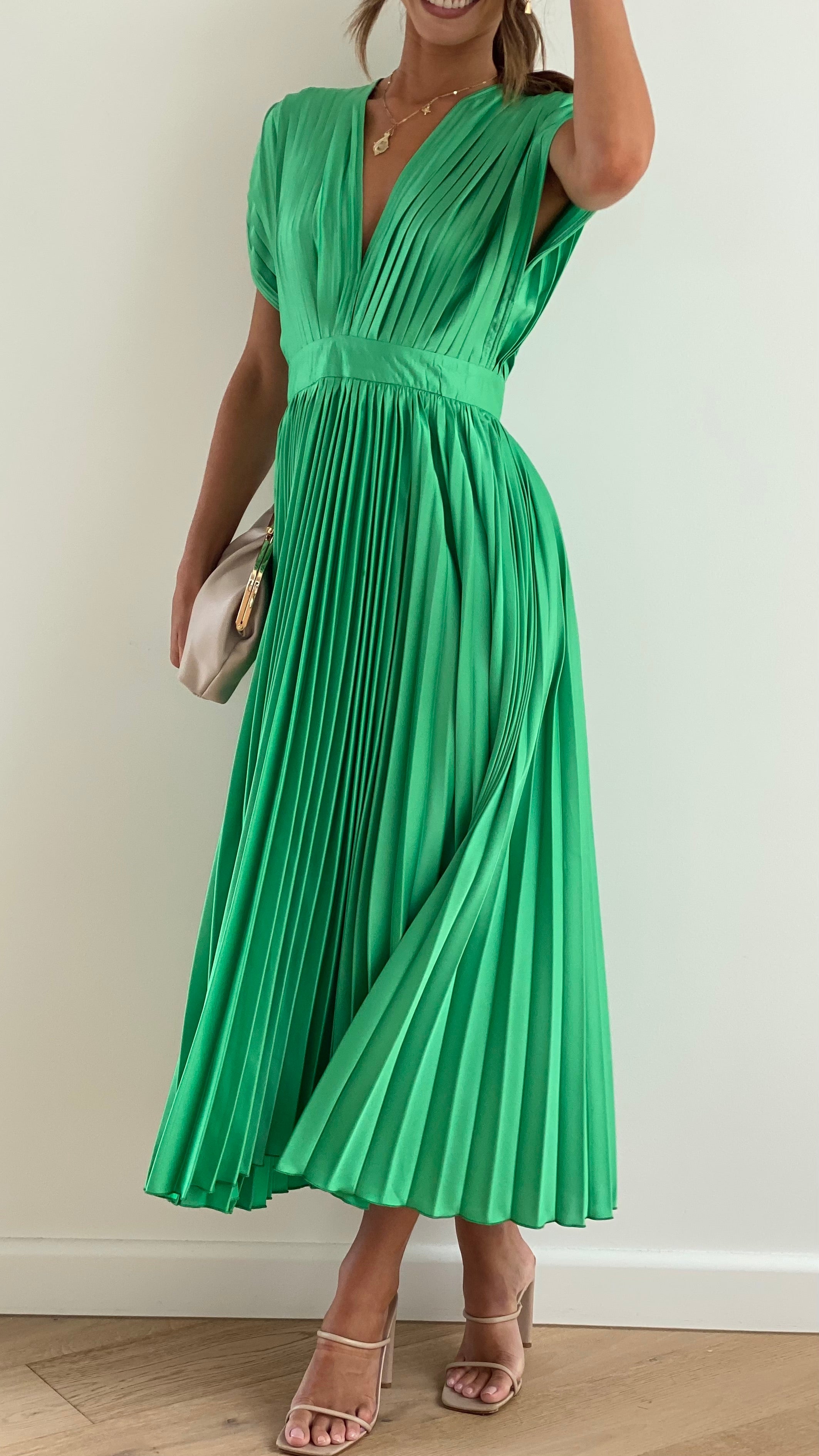 Gina Maxi Dress - Green-Sunshines Bliss