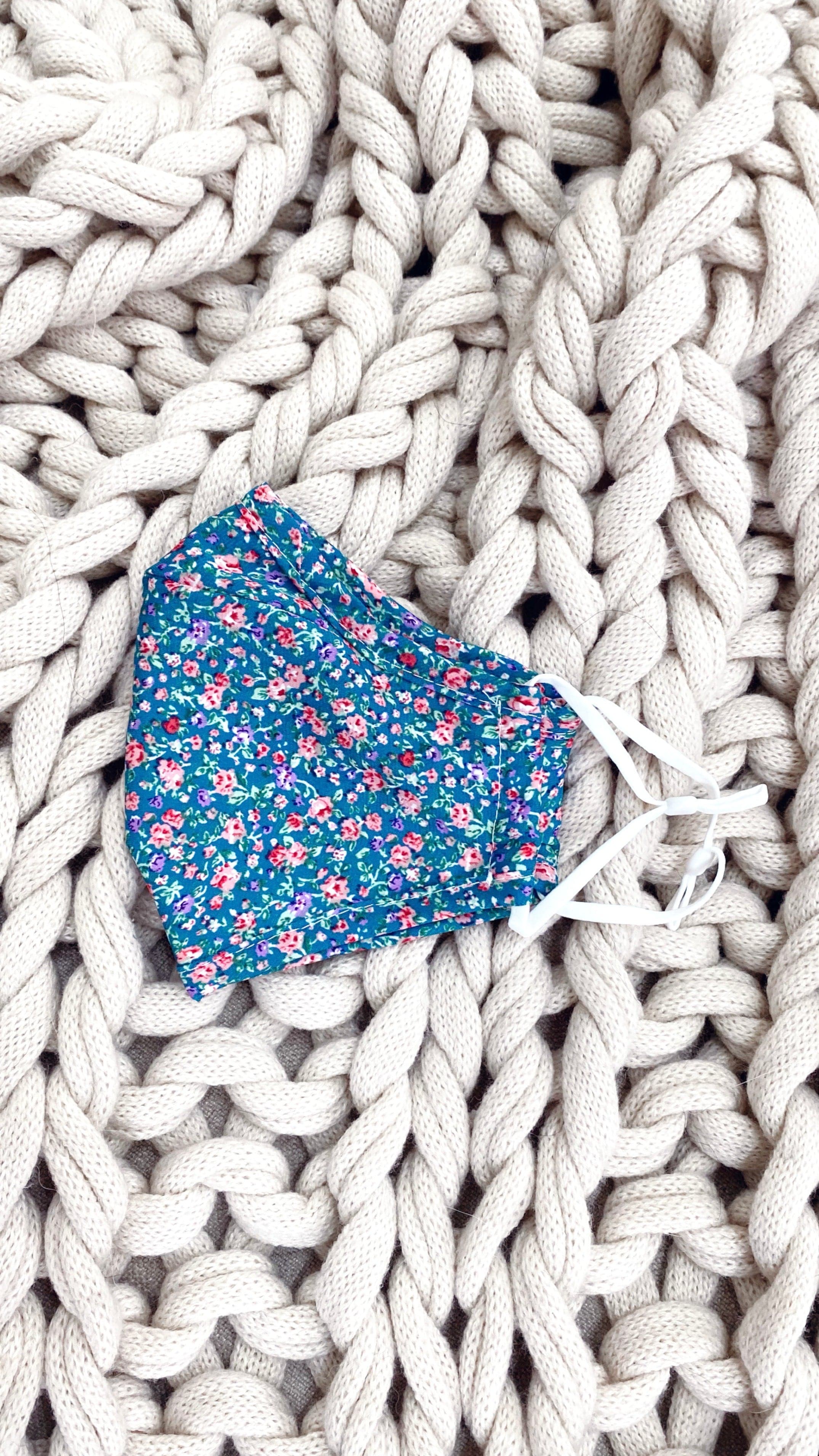 Face Mask - Denim Daisy-Sunshines Bliss