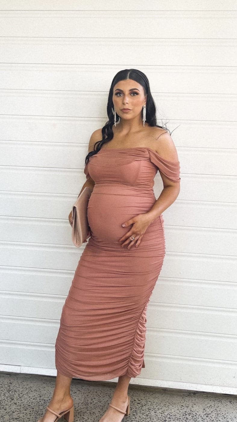 Kylie Maxi Dress - Dusty Pink-Sunshines Bliss