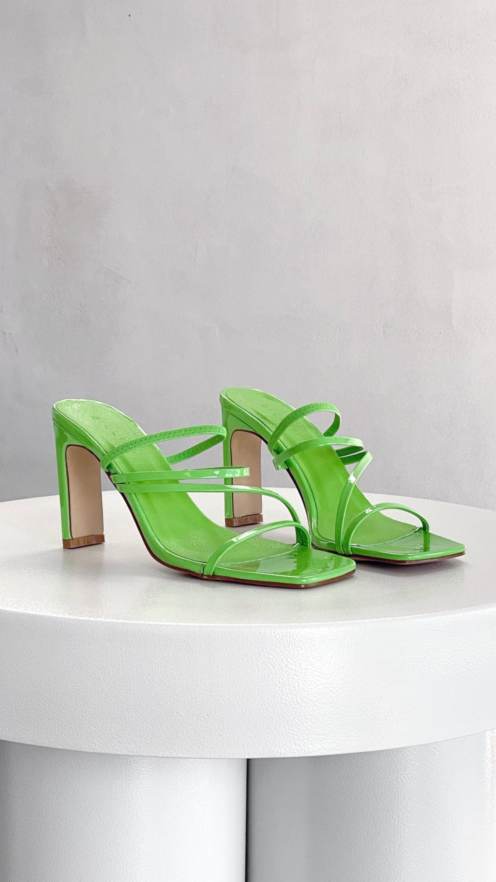 Ryleigh Heel - Lime Patent-Sunshines Bliss