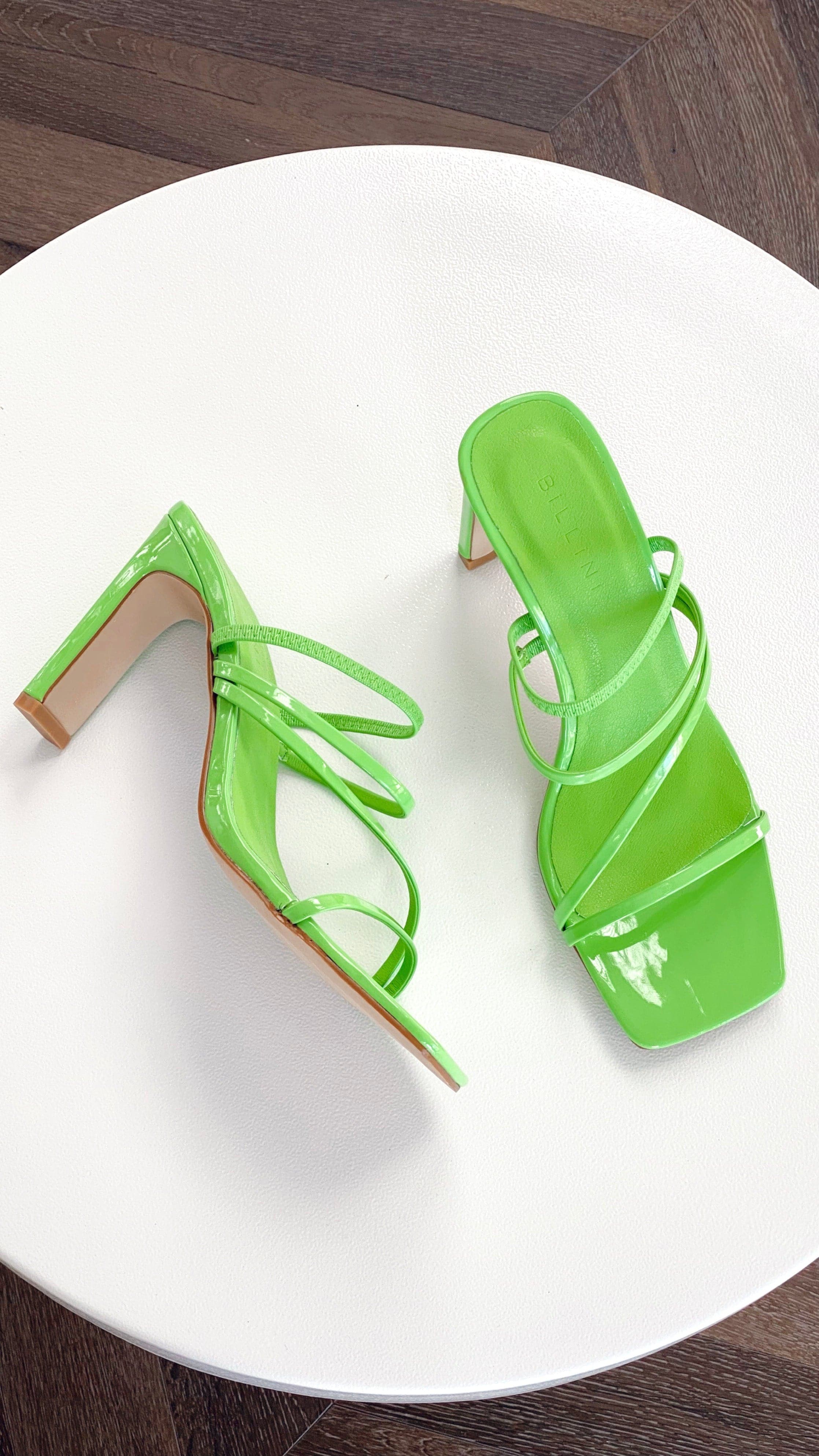 Ryleigh Heel - Lime Patent-Sunshines Bliss