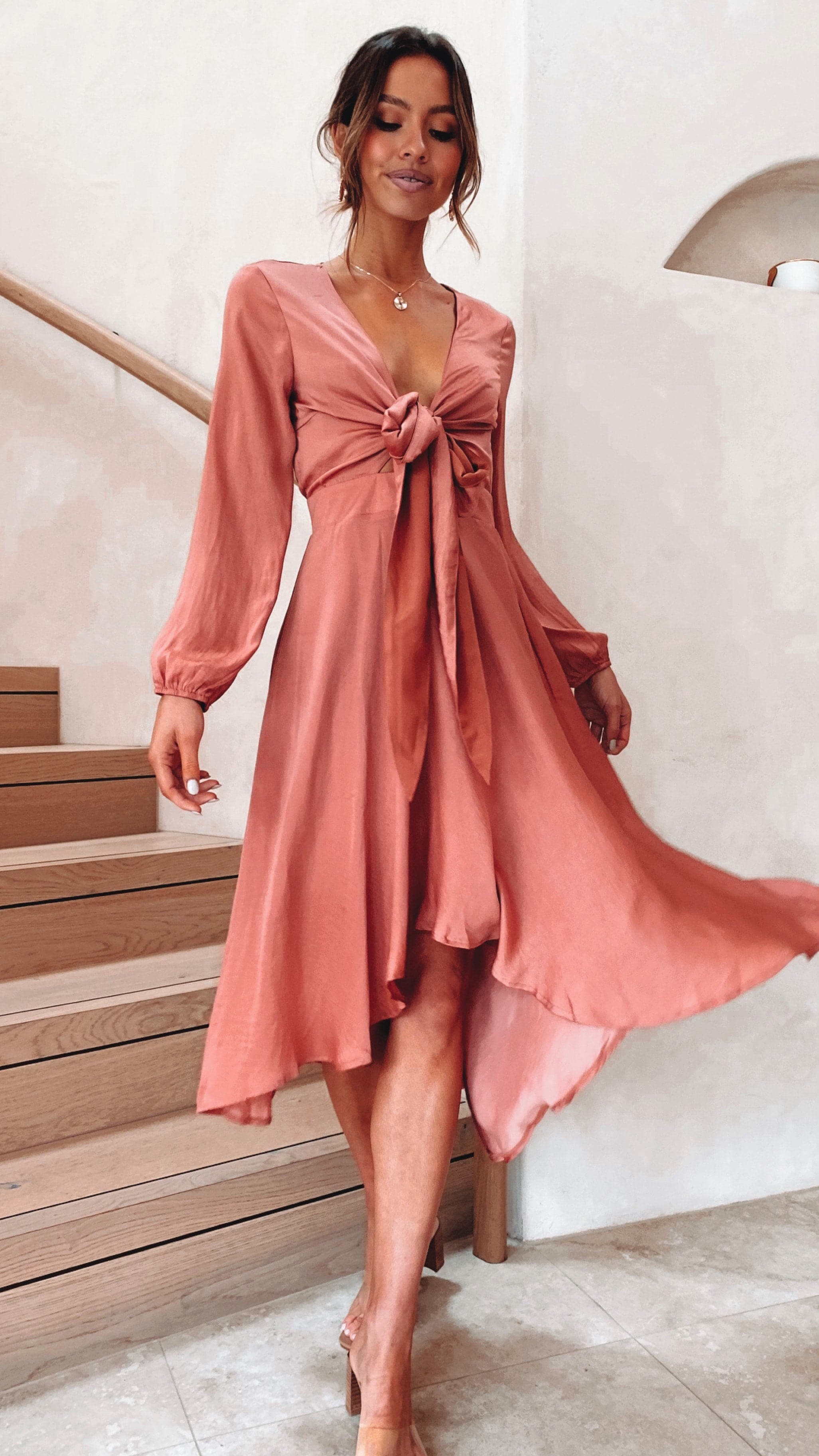 Starry Nights Dress - Baked Rose-Sunshines Bliss