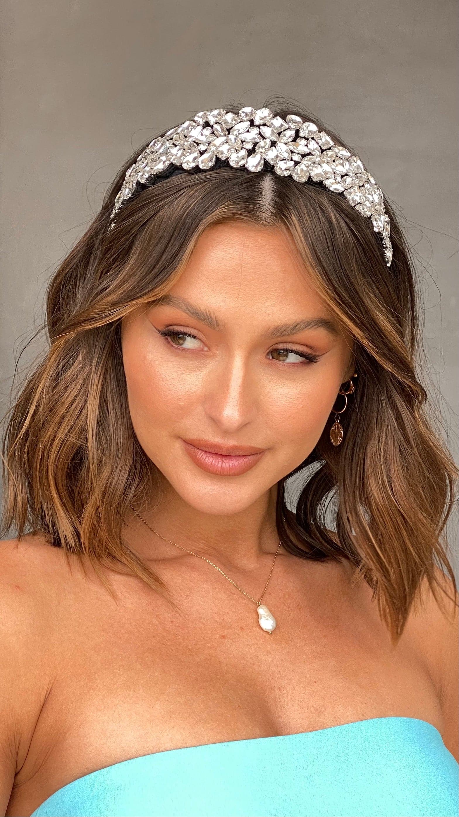 Blake Jewelled Headband - Black/Crystal-Sunshines Bliss