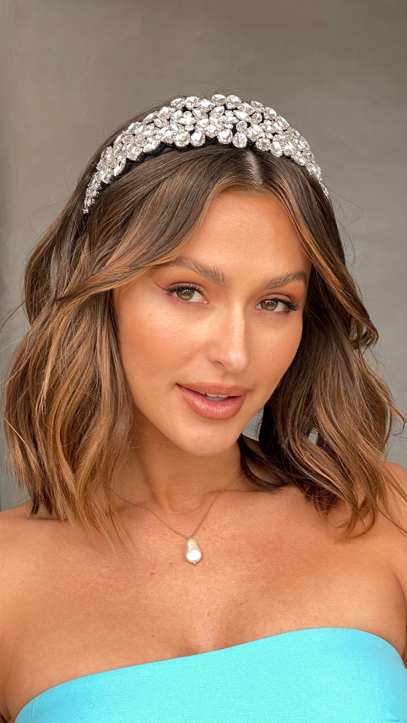 Blake Jewelled Headband - Black/Crystal-Sunshines Bliss