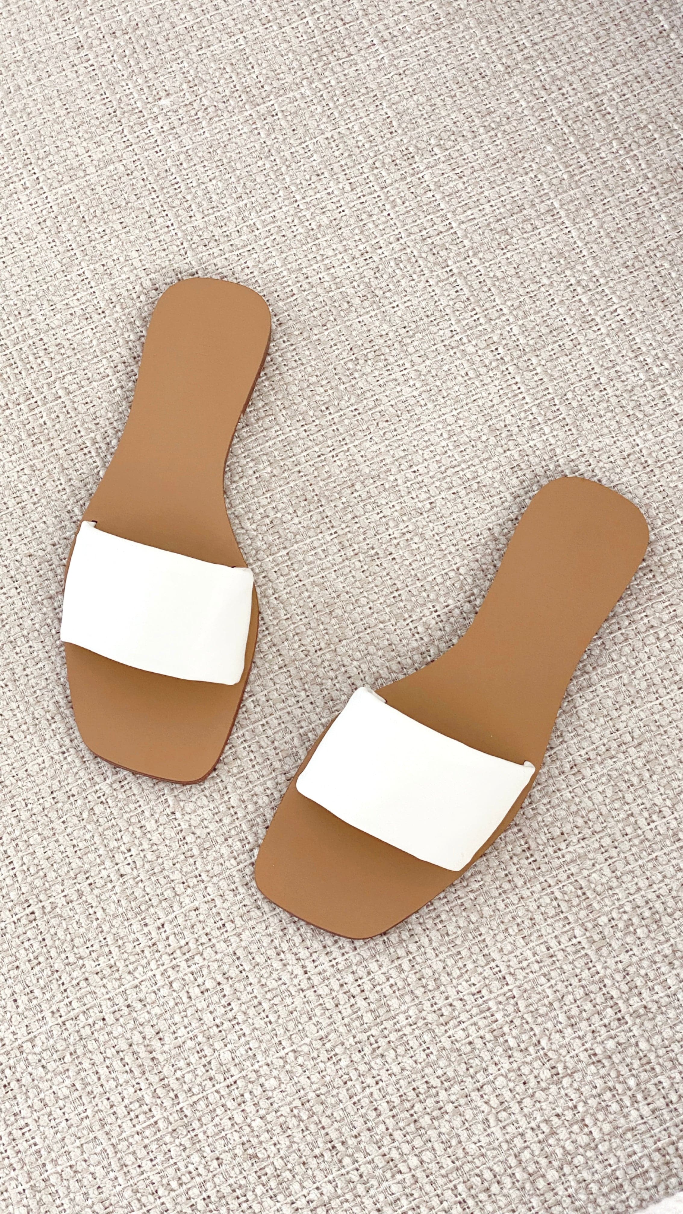 Fayah Slides - White-Sunshines Bliss