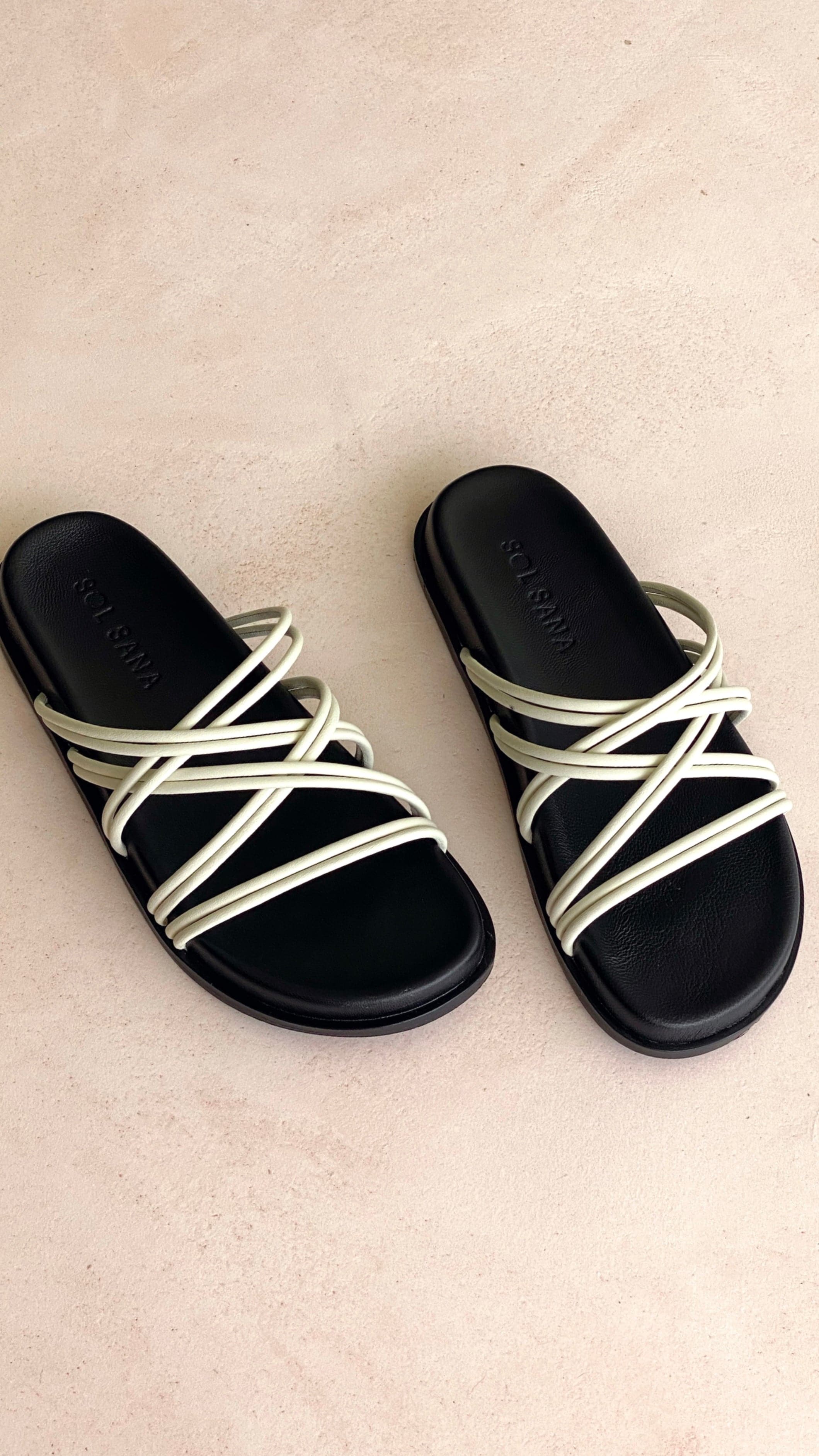 Sol Sana St Tropez Footbed - Off White-Sunshines Bliss