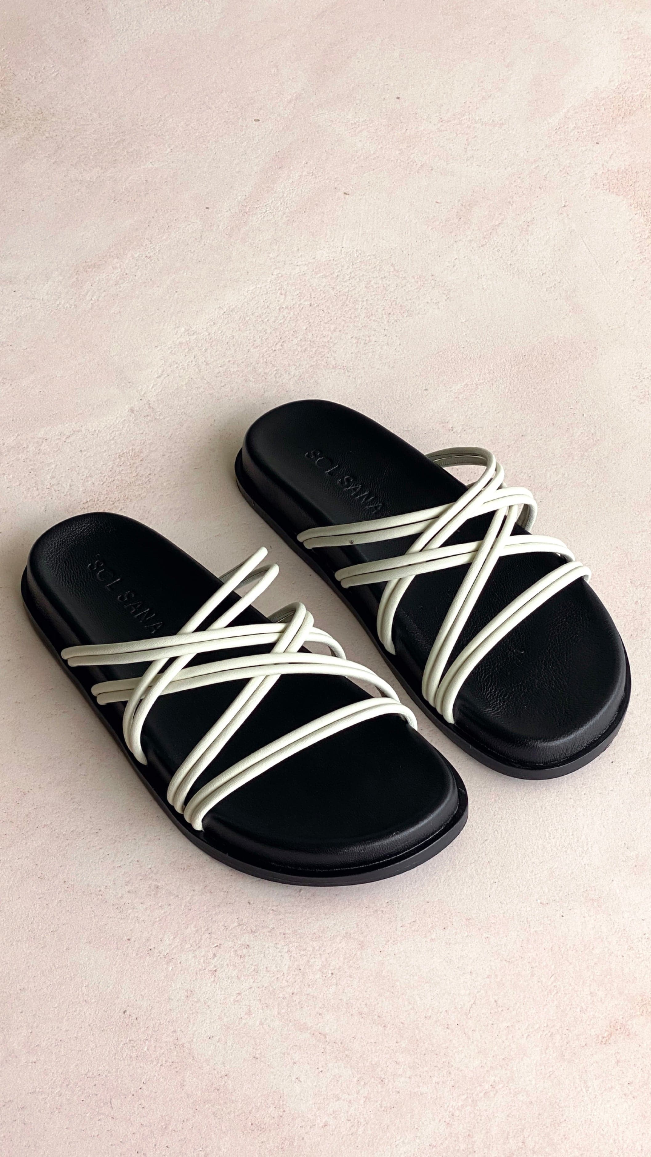 Sol Sana St Tropez Footbed - Off White-Sunshines Bliss