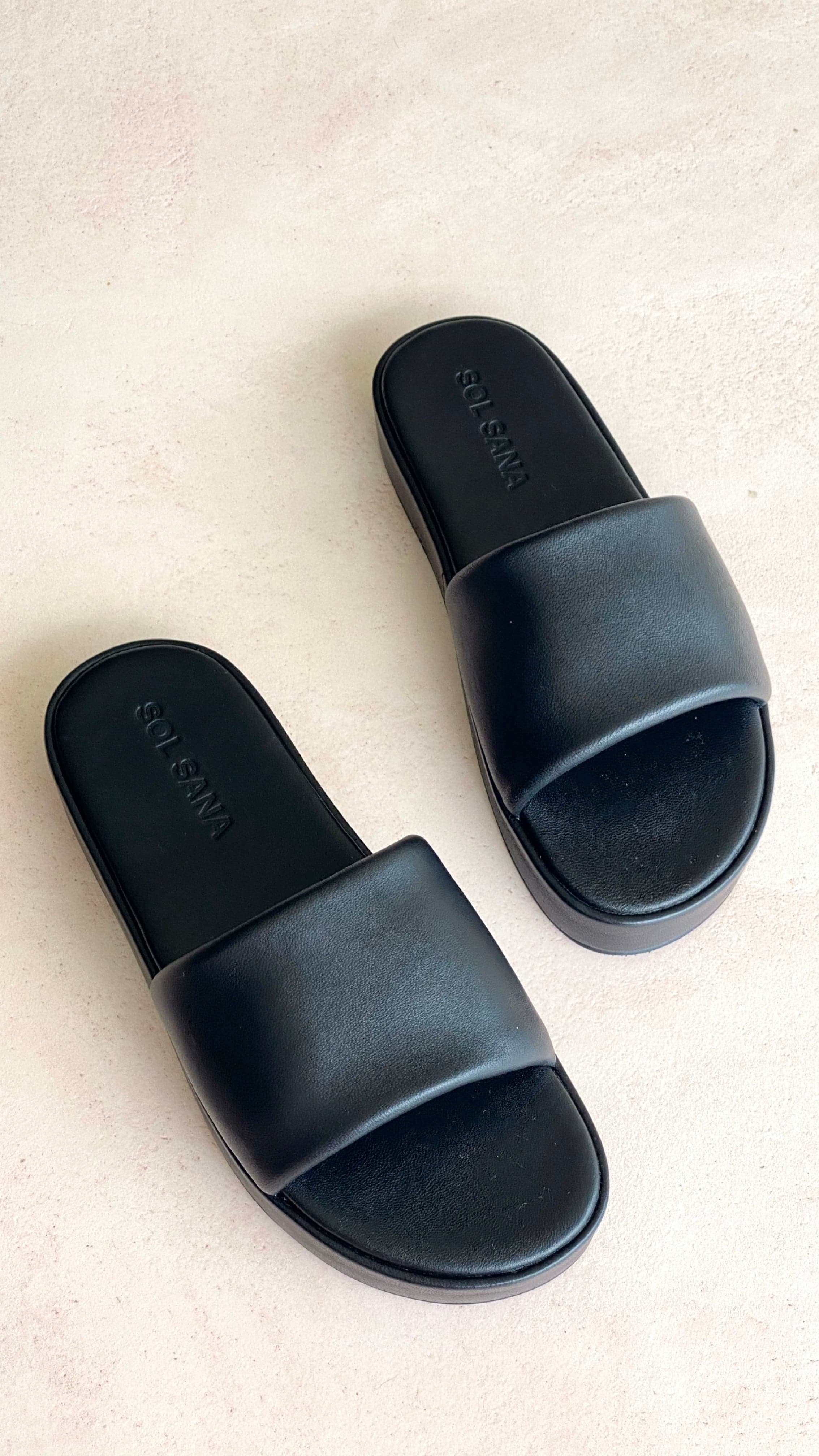 Sol Sana Kikah Flatform - Black-Sunshines Bliss