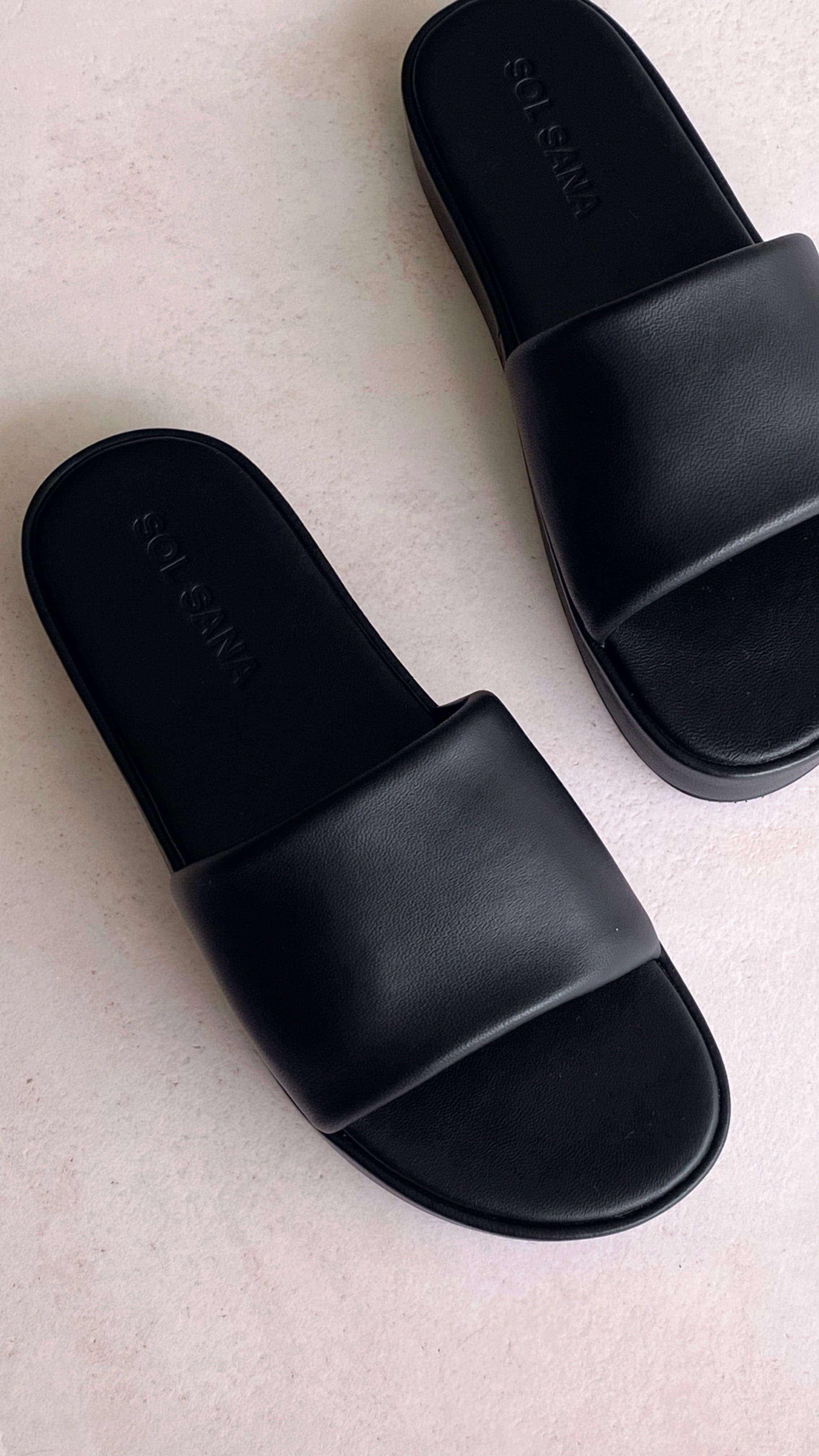 Sol Sana Kikah Flatform - Black-Sunshines Bliss