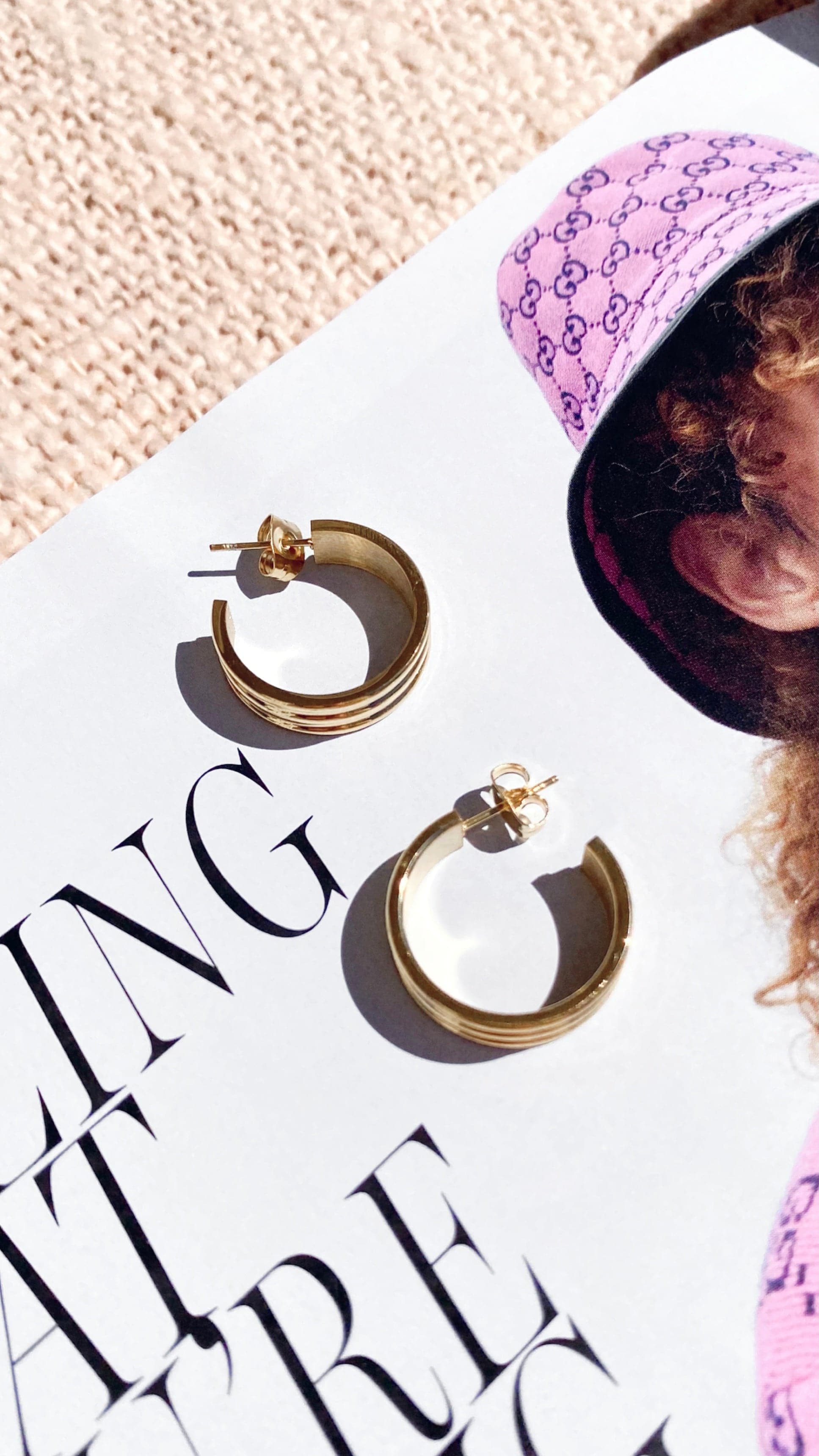 Kahlia Hoops - Gold-Sunshines Bliss