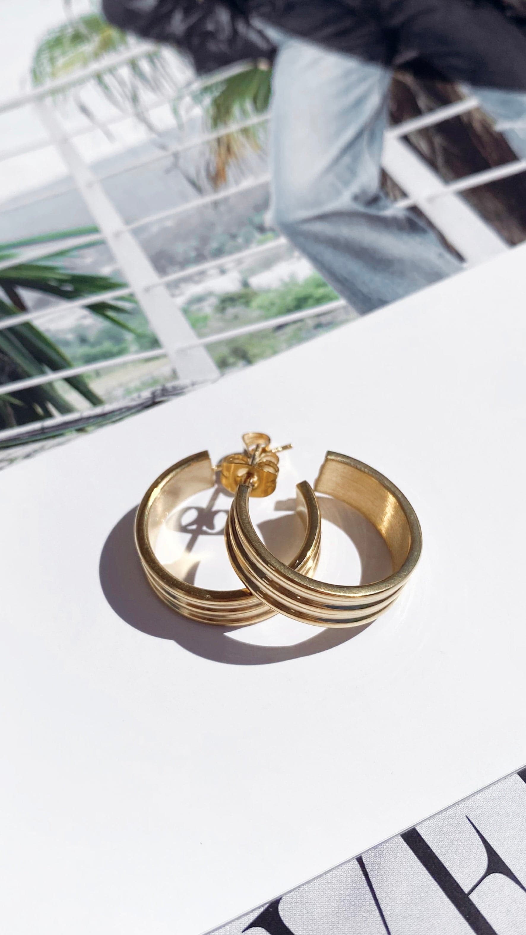 Kahlia Hoops - Gold-Sunshines Bliss