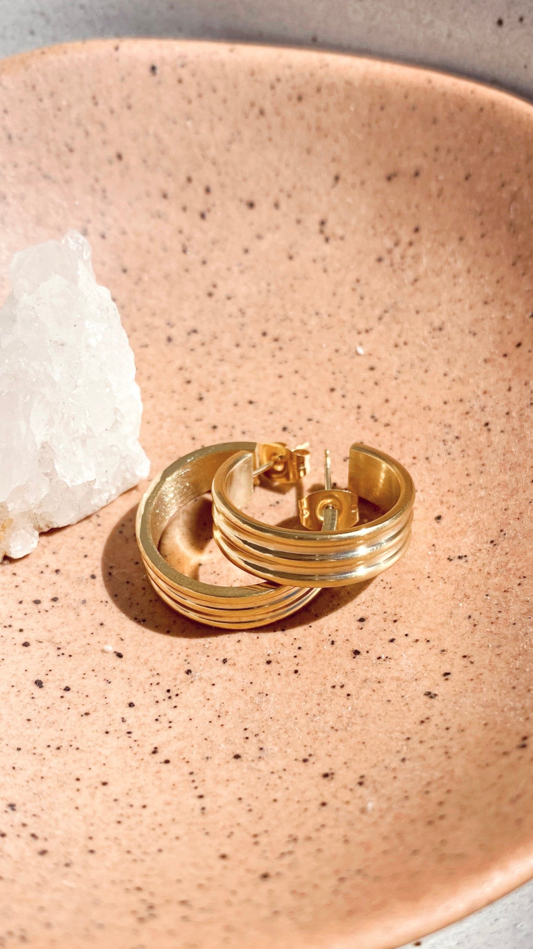 Kahlia Hoops - Gold-Sunshines Bliss