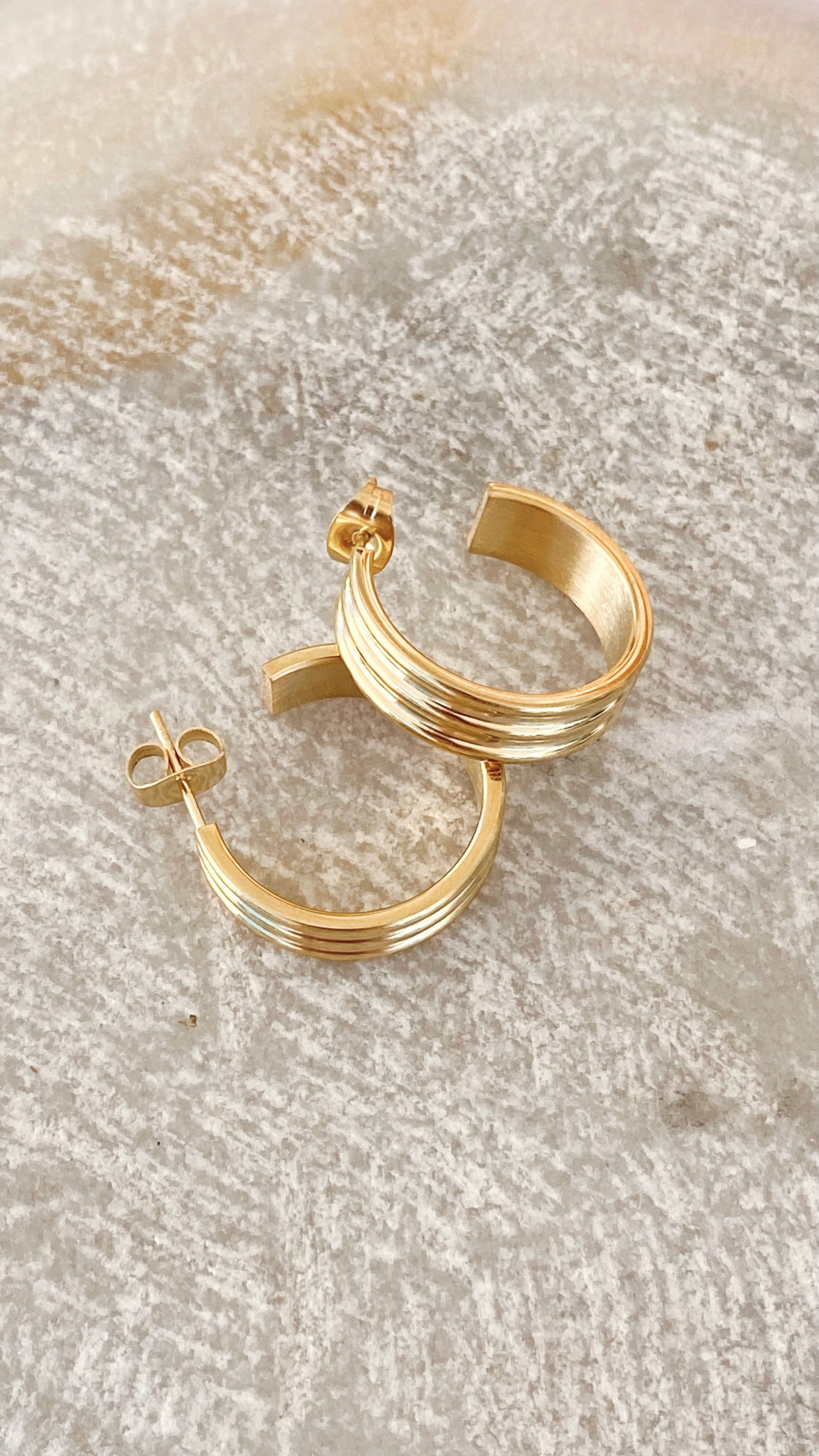 Kahlia Hoops - Gold-Sunshines Bliss