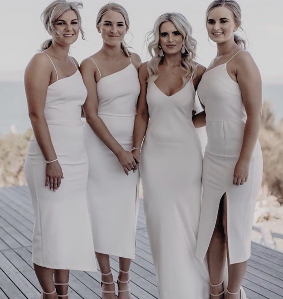 Kenzie Midi Dress - White-Sunshines Bliss