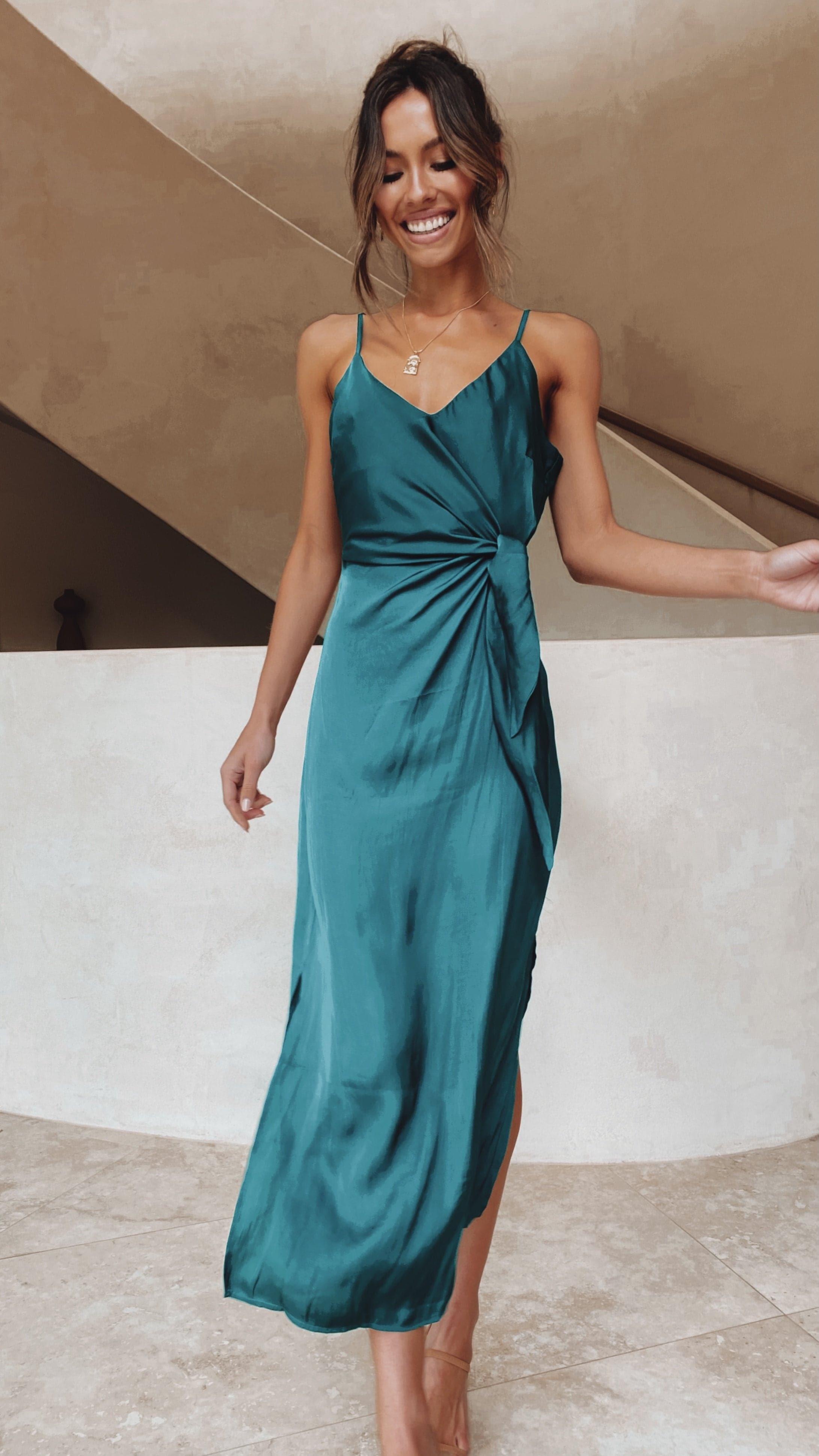 Kensington Dress - Emerald-Sunshines Bliss