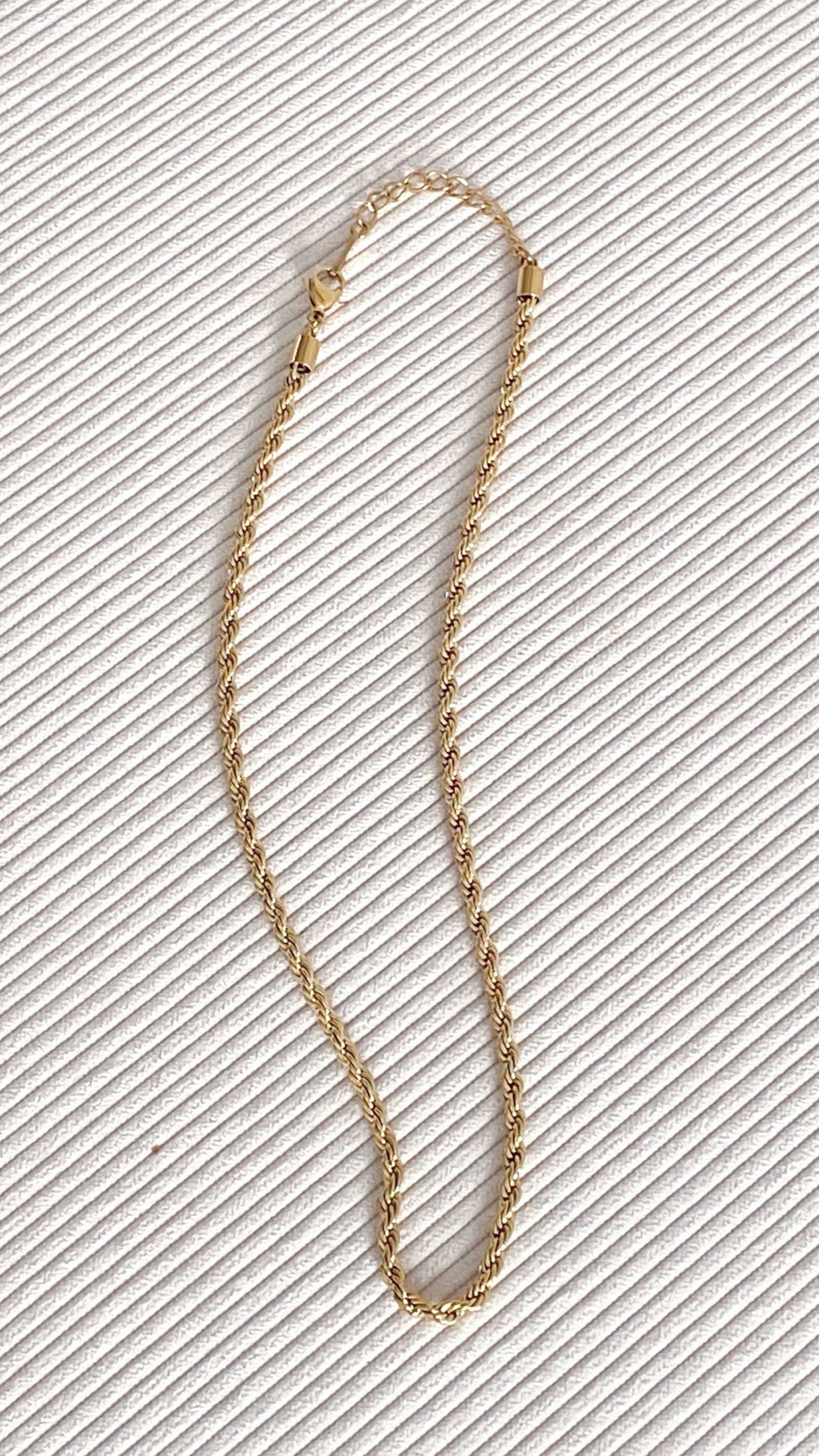 Twist Chain Necklace - Gold-Sunshines Bliss