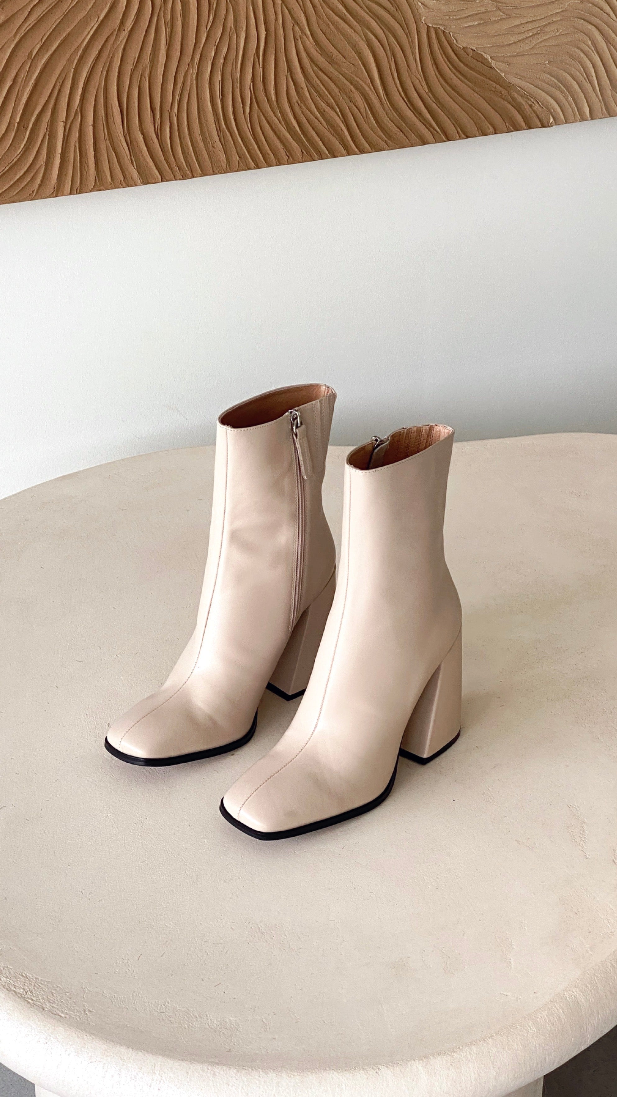 Alias Mae Alana Boot - Cream Leather-Sunshines Bliss