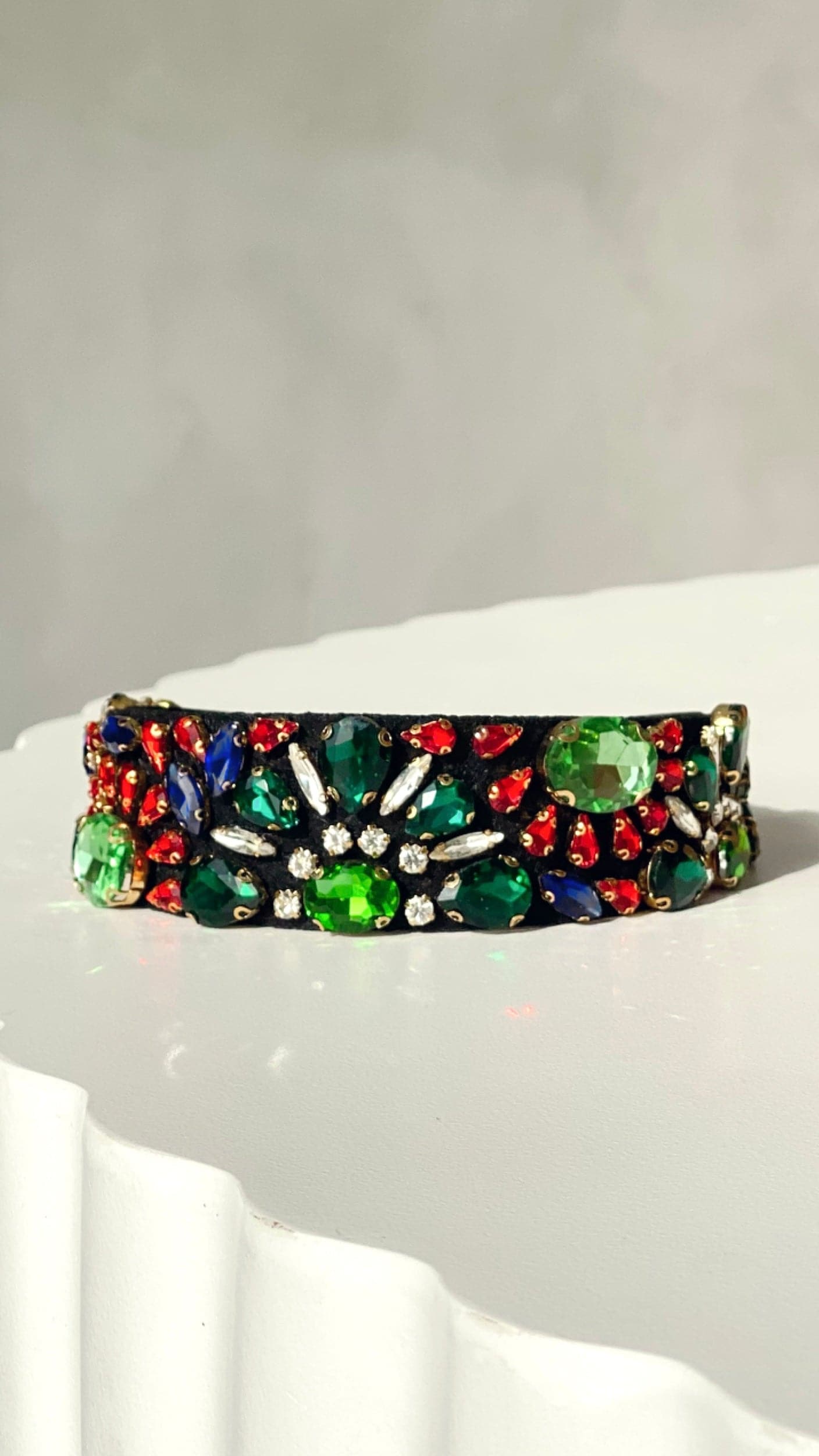 Flower Garden Jewelled Headband - Green/Multi-Sunshines Bliss