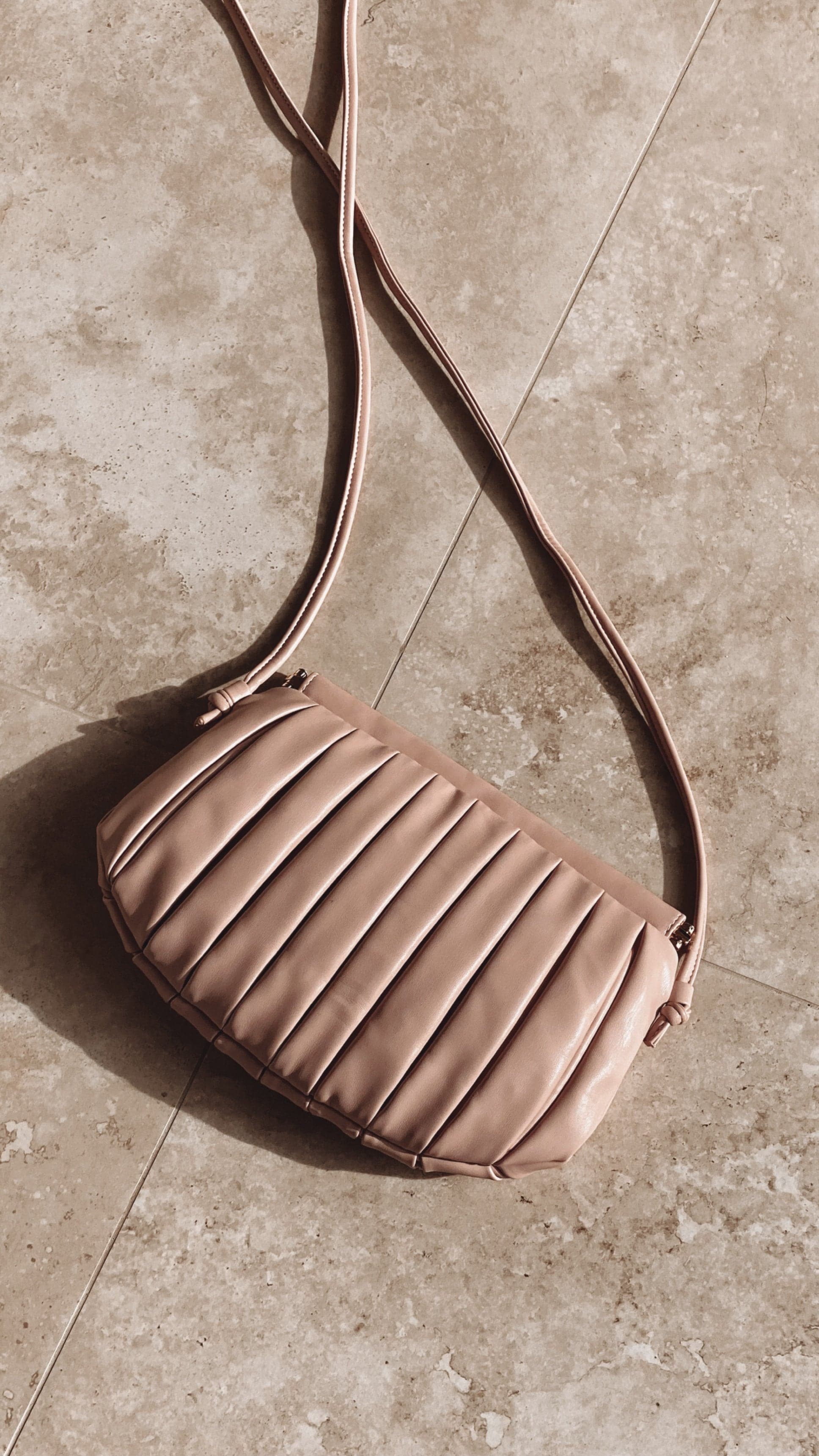 Box Pleat Snap Top Bag - Rose Pink-Sunshines Bliss