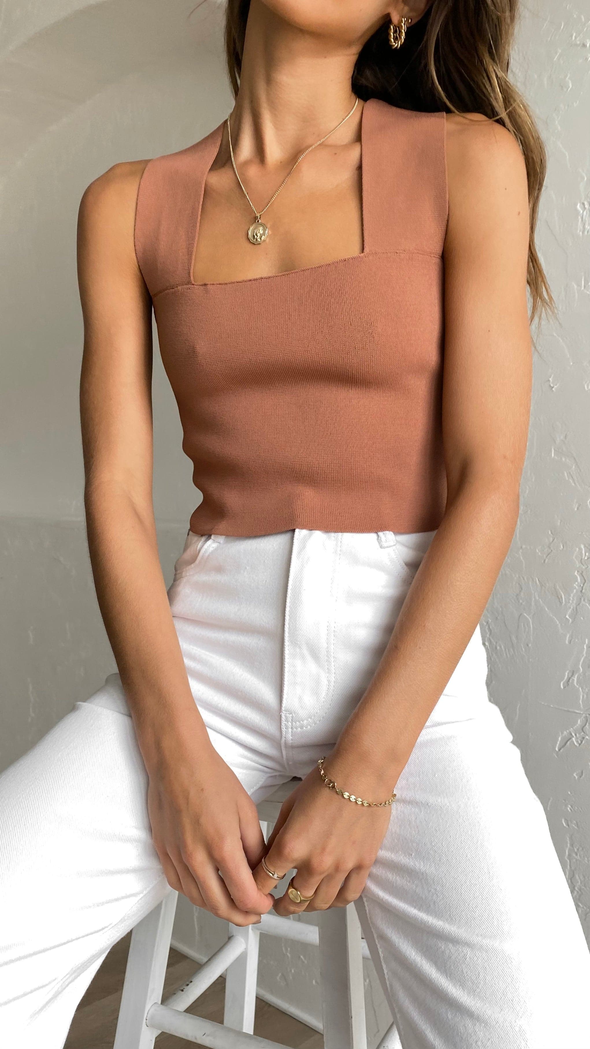 Tiller Crop Top - Rust-Sunshines Bliss