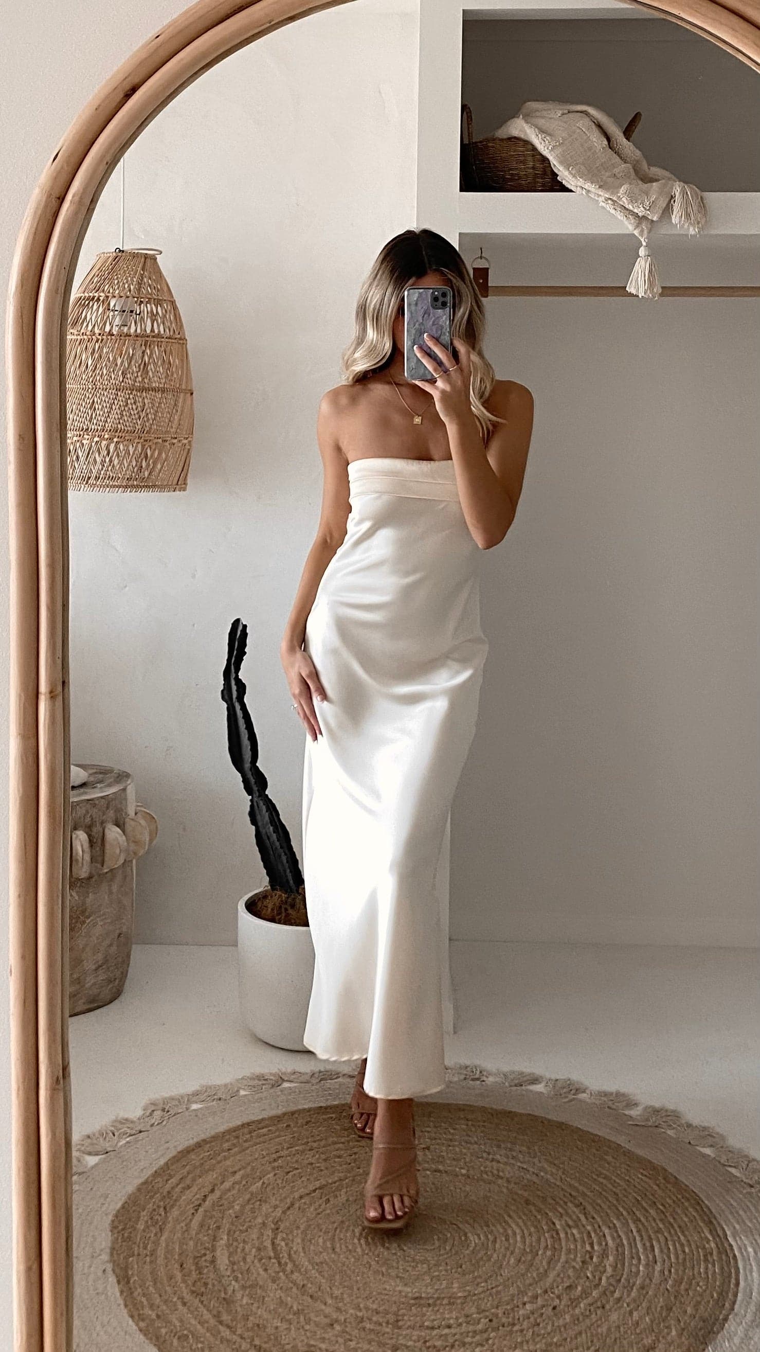 Miya Maxi Dress - Light Gold-Sunshines Bliss