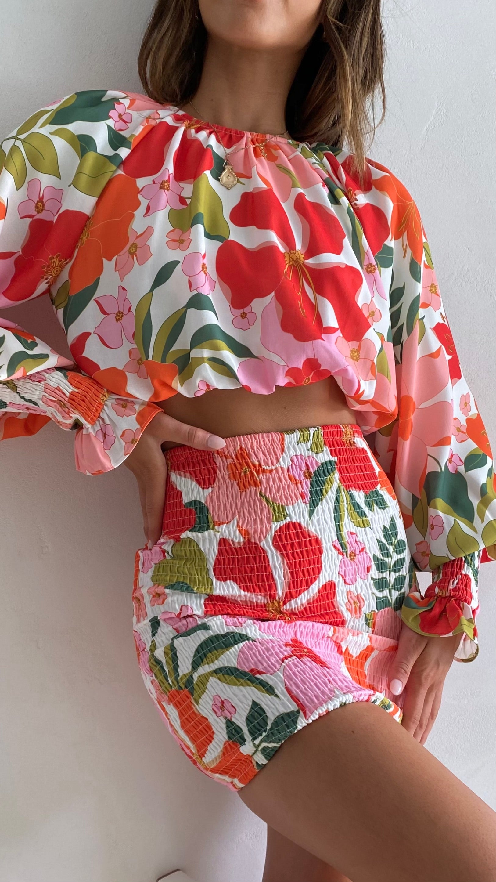 Nelda Top - Floral-Sunshines Bliss