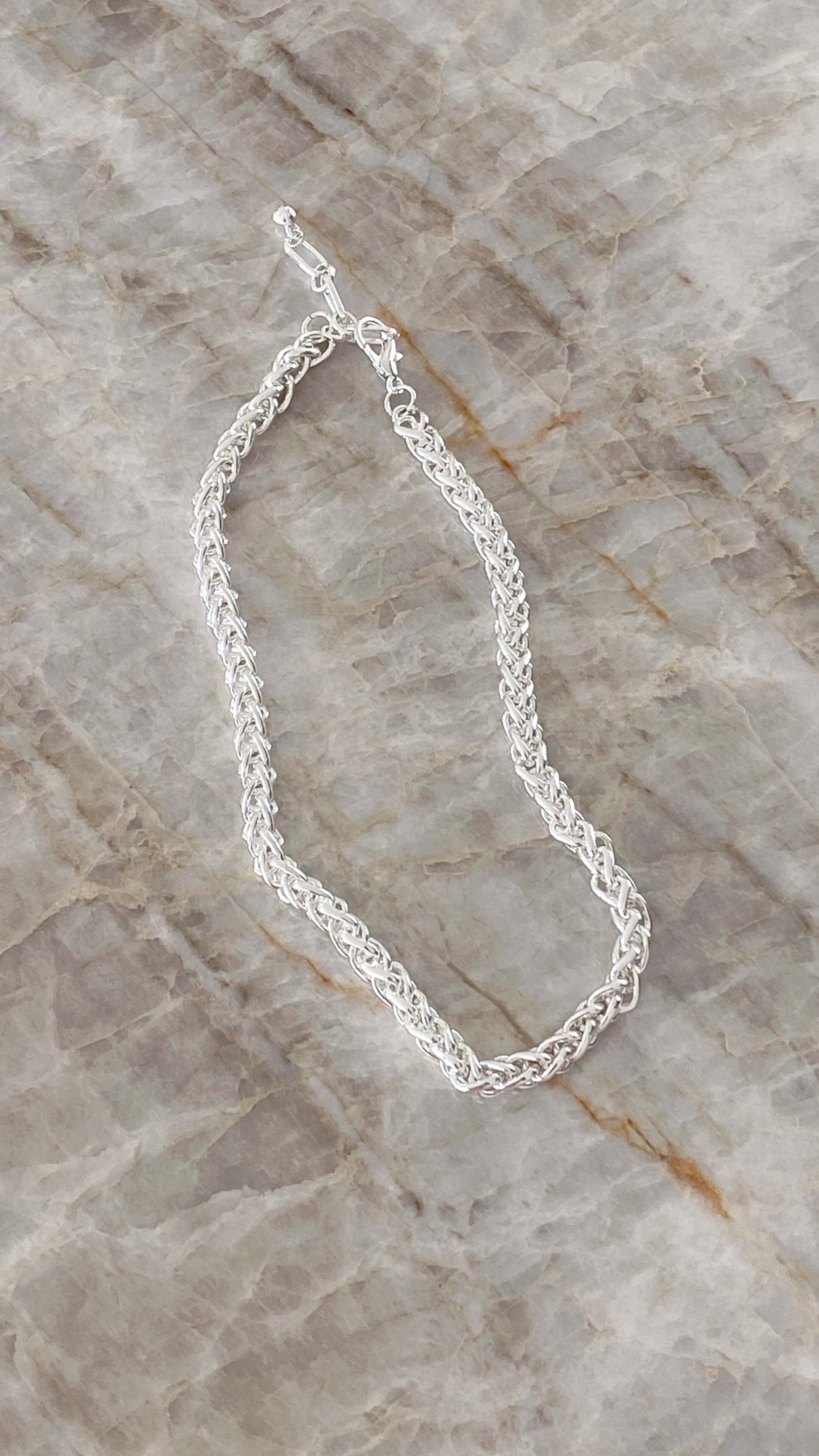 Blake Statement Chain Necklace - Silver-Sunshines Bliss